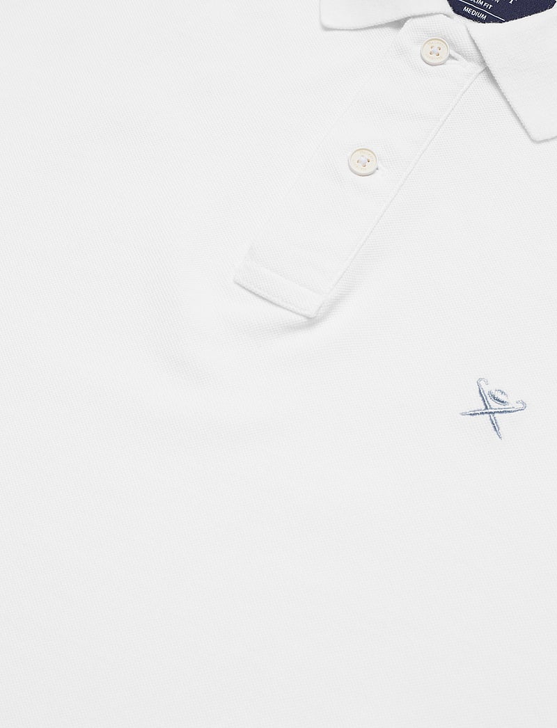 Hackett London - SLIM FIT LOGO - kortærmede poloer - 802optic white - 4