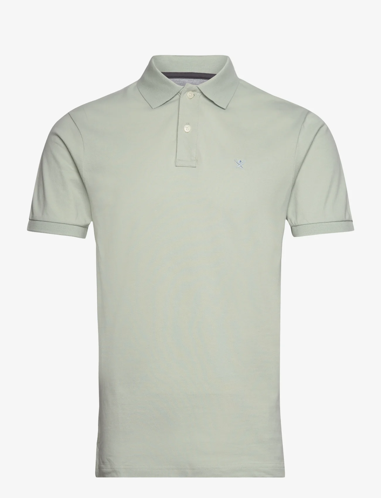 Hackett London - SLIM FIT LOGO - krótki rękaw - laurel green - 0