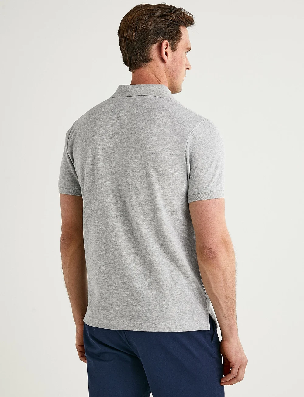 Hackett London - SLIM FIT LOGO - kortärmade pikéer - light grey marl - 2