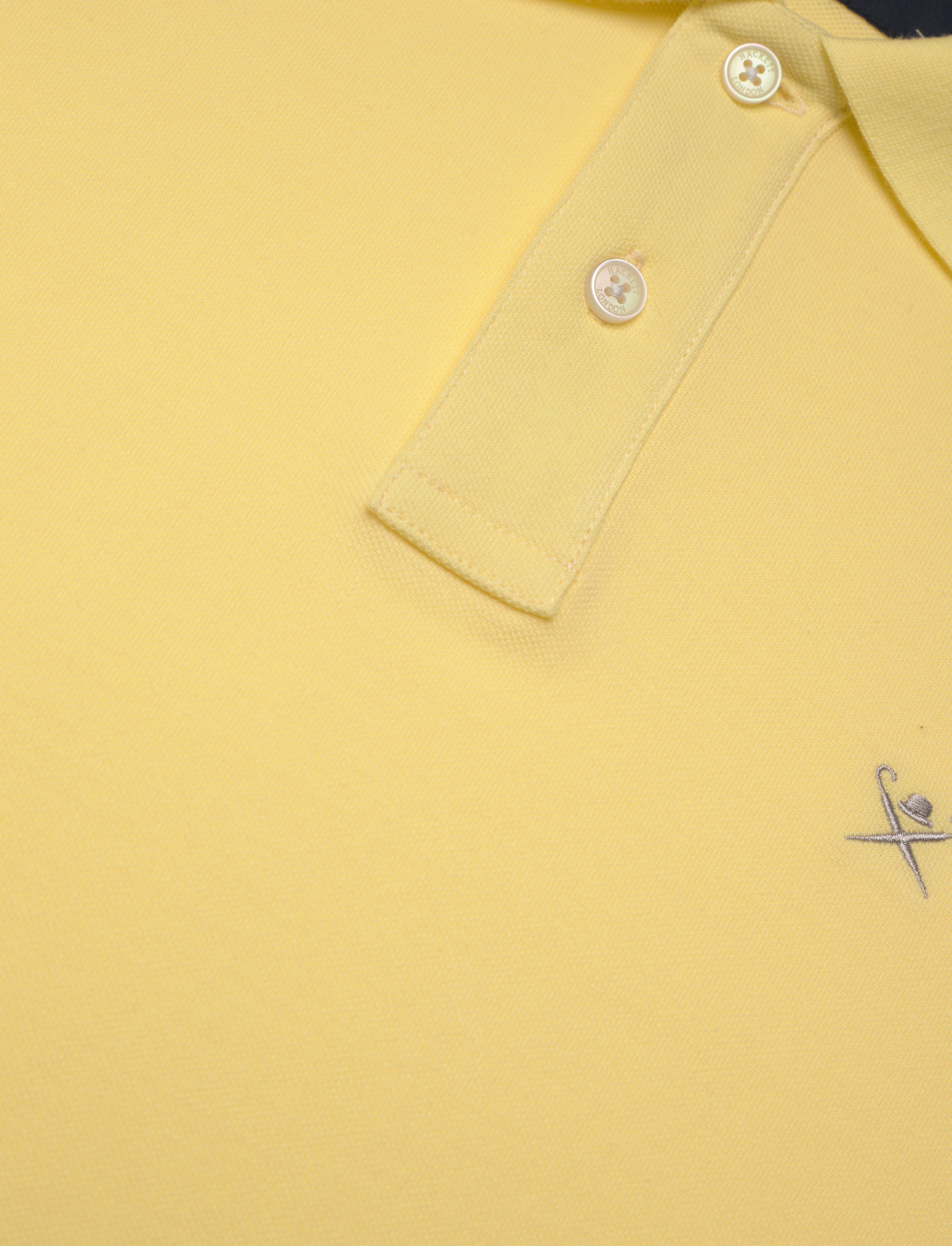 Hackett London - SLIM FIT LOGO - kortærmede poloer - light yellow - 2