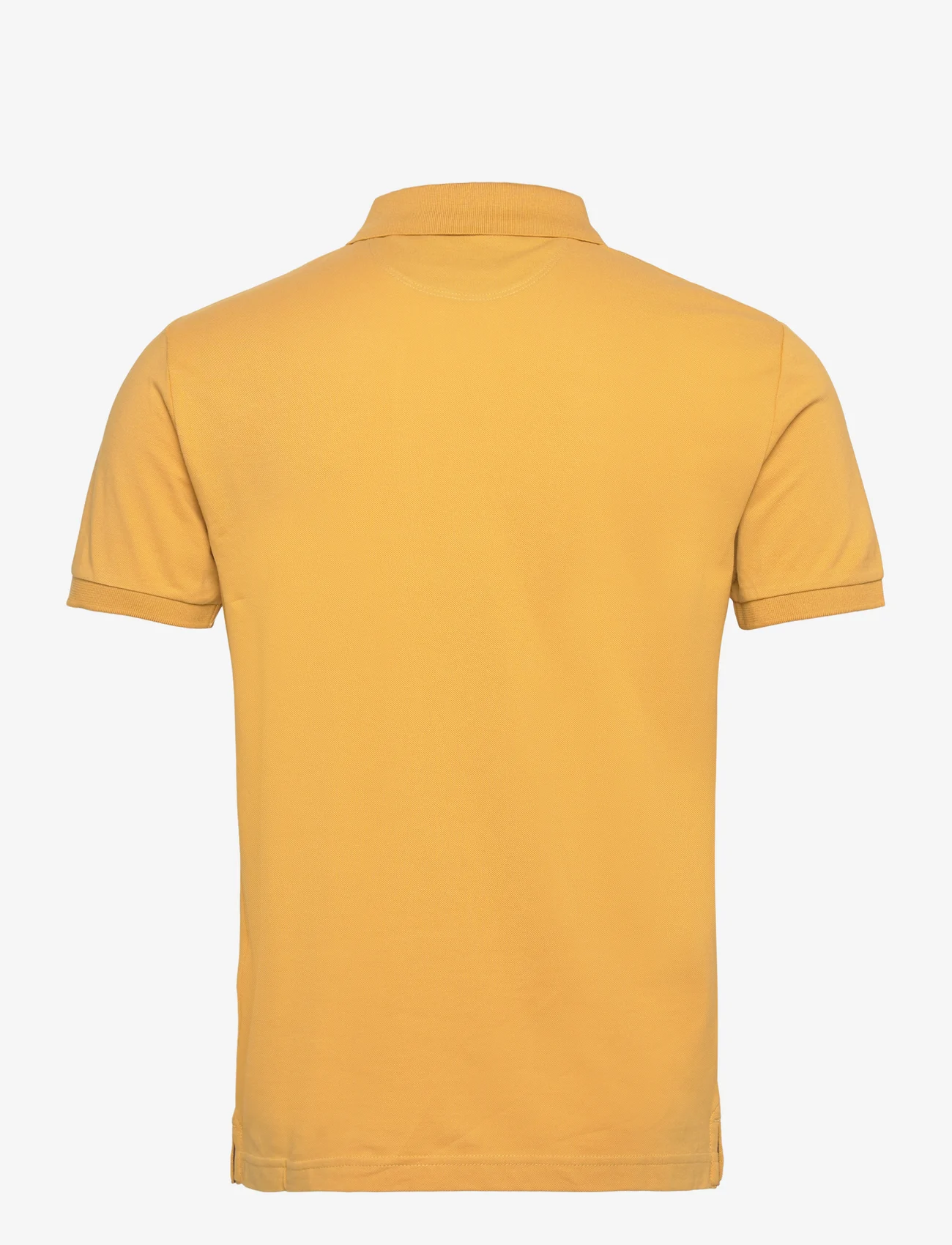 Hackett London - SLIM FIT LOGO - polo marškinėliai trumpomis rankovėmis - mustard brown - 1