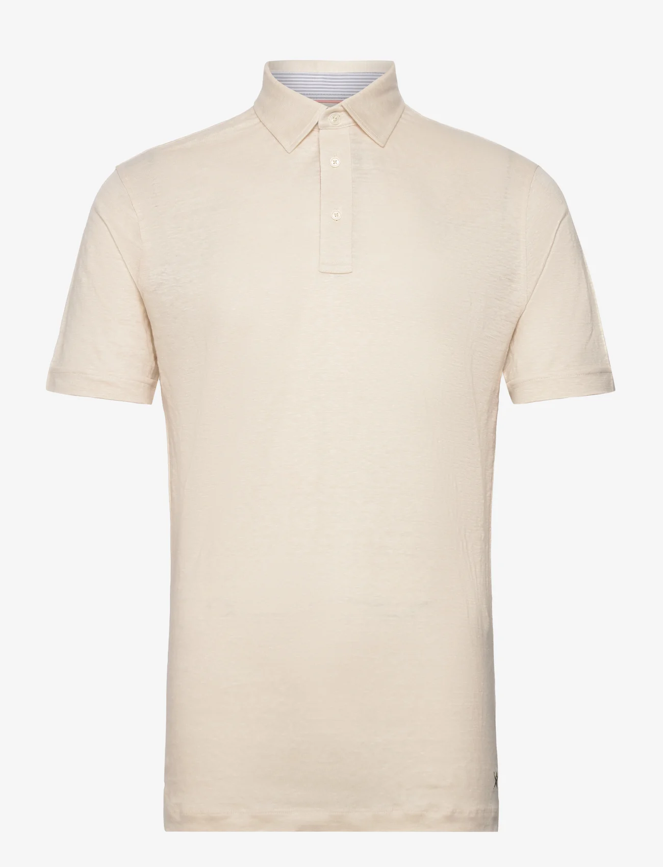 Hackett London - LINEN JSY STR TRIM - polo marškinėliai trumpomis rankovėmis - linen - 0