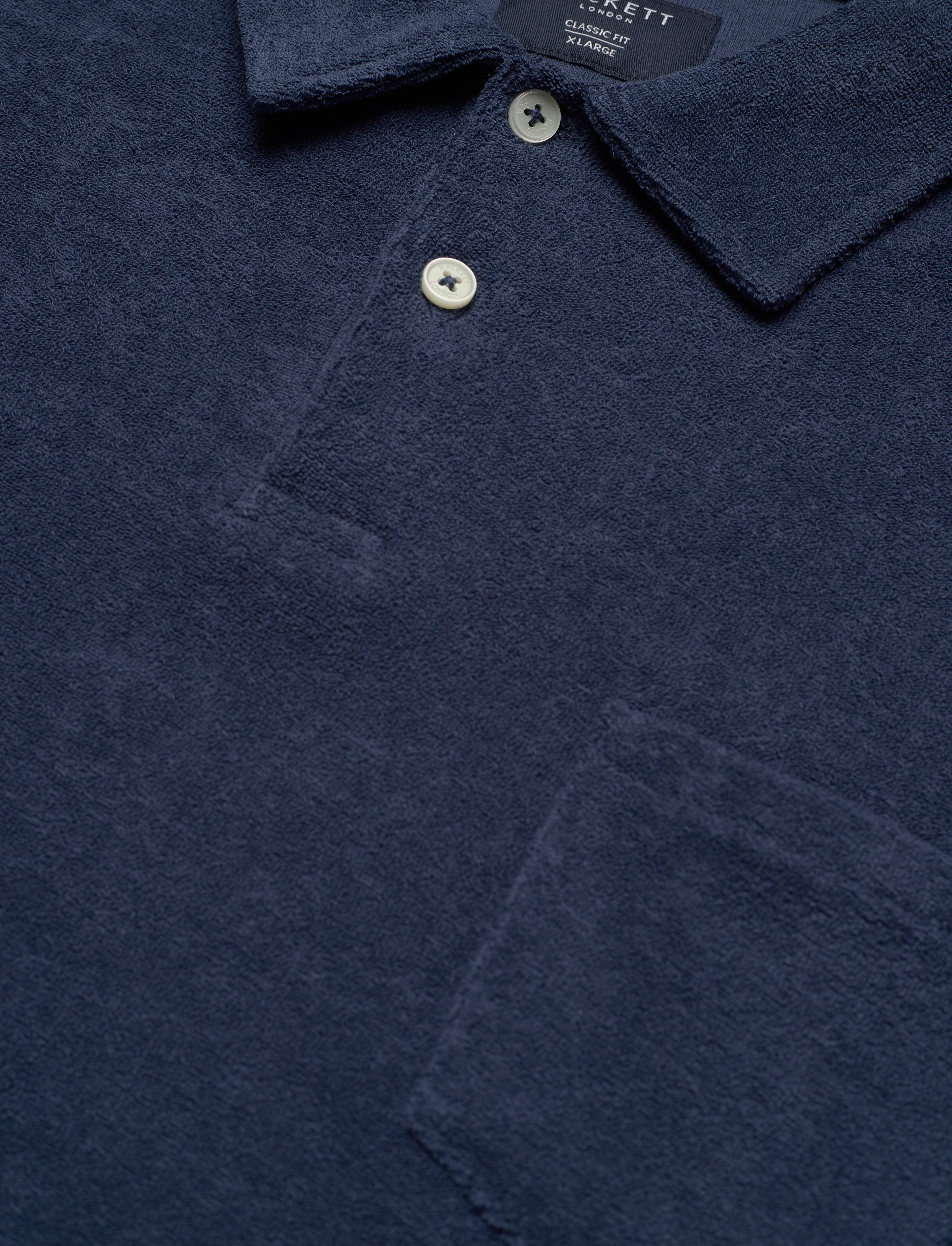 Hackett London - TOWEL POCKET POLO - night navy - 2