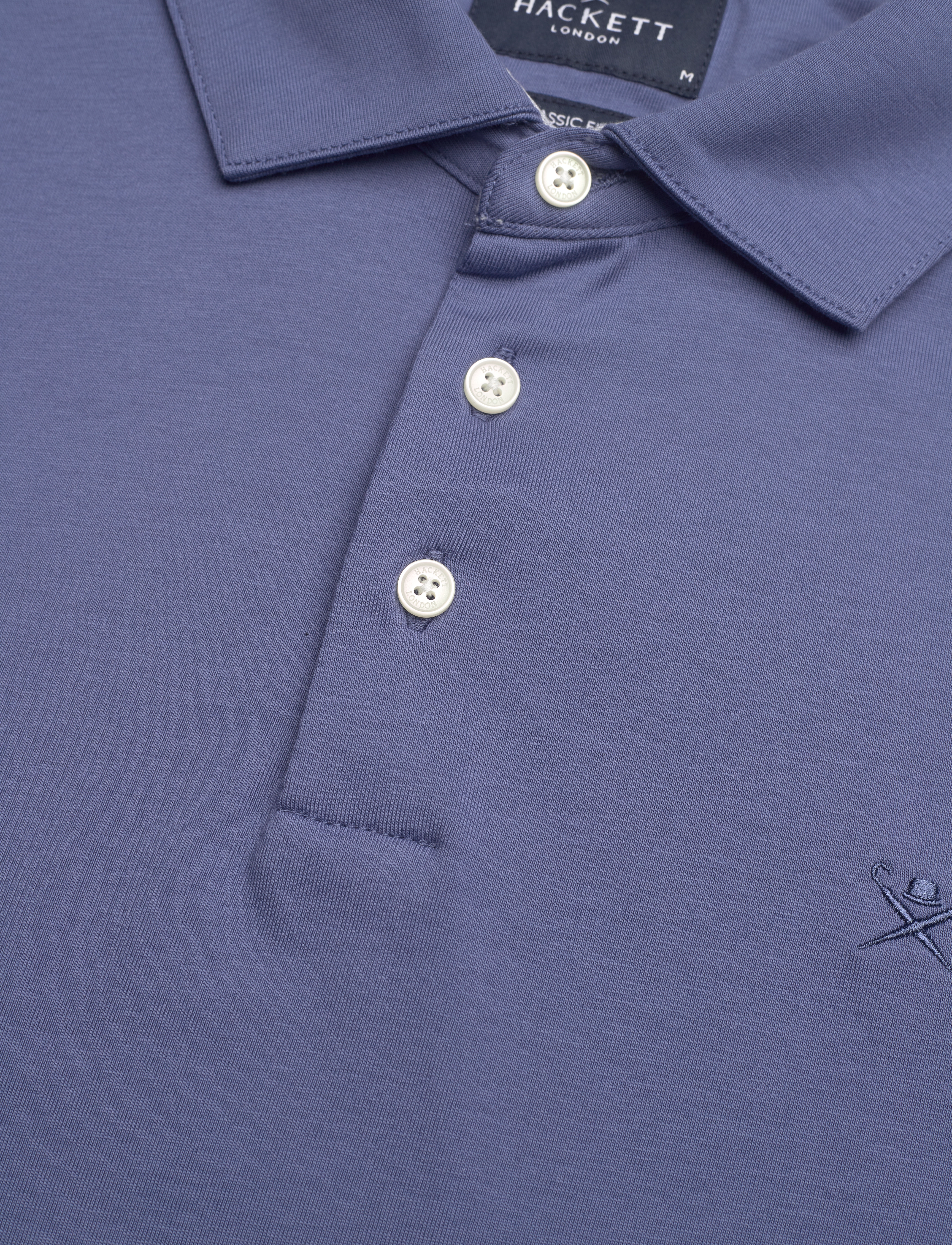 Hackett London - PIMA COTTON POLO - kortärmade pikéer - avio - 2