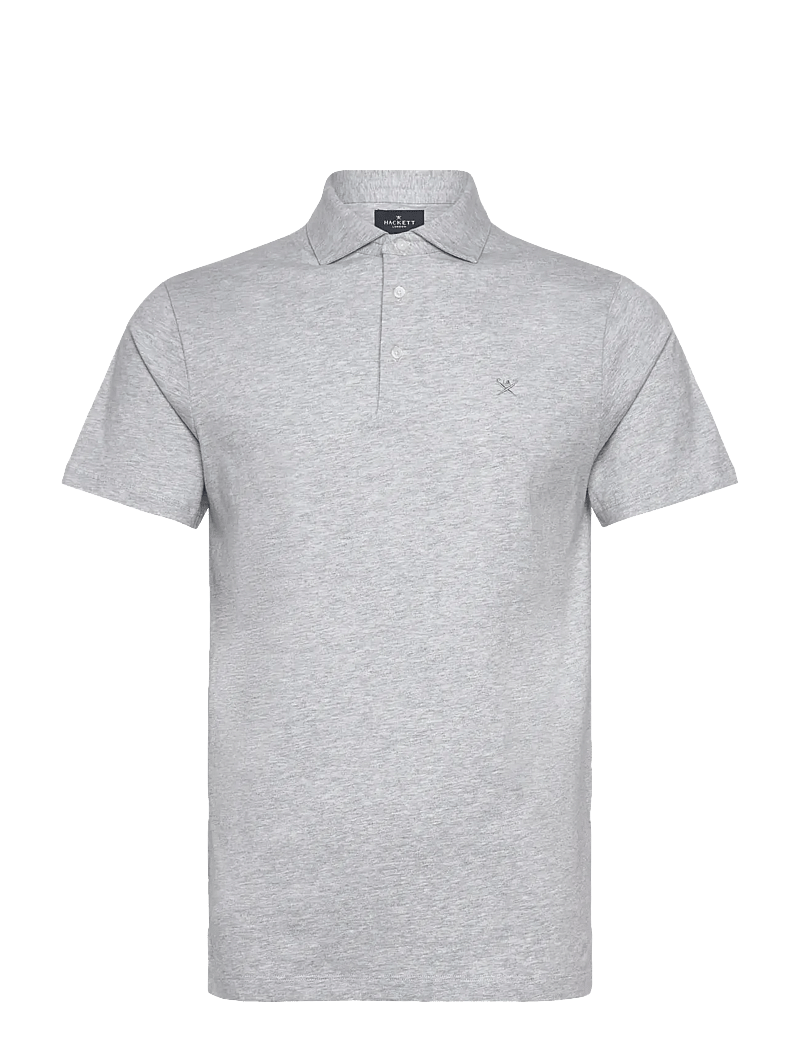 Hackett London - PIMA COTTON POLO - kortærmede poloer - light grey - 0