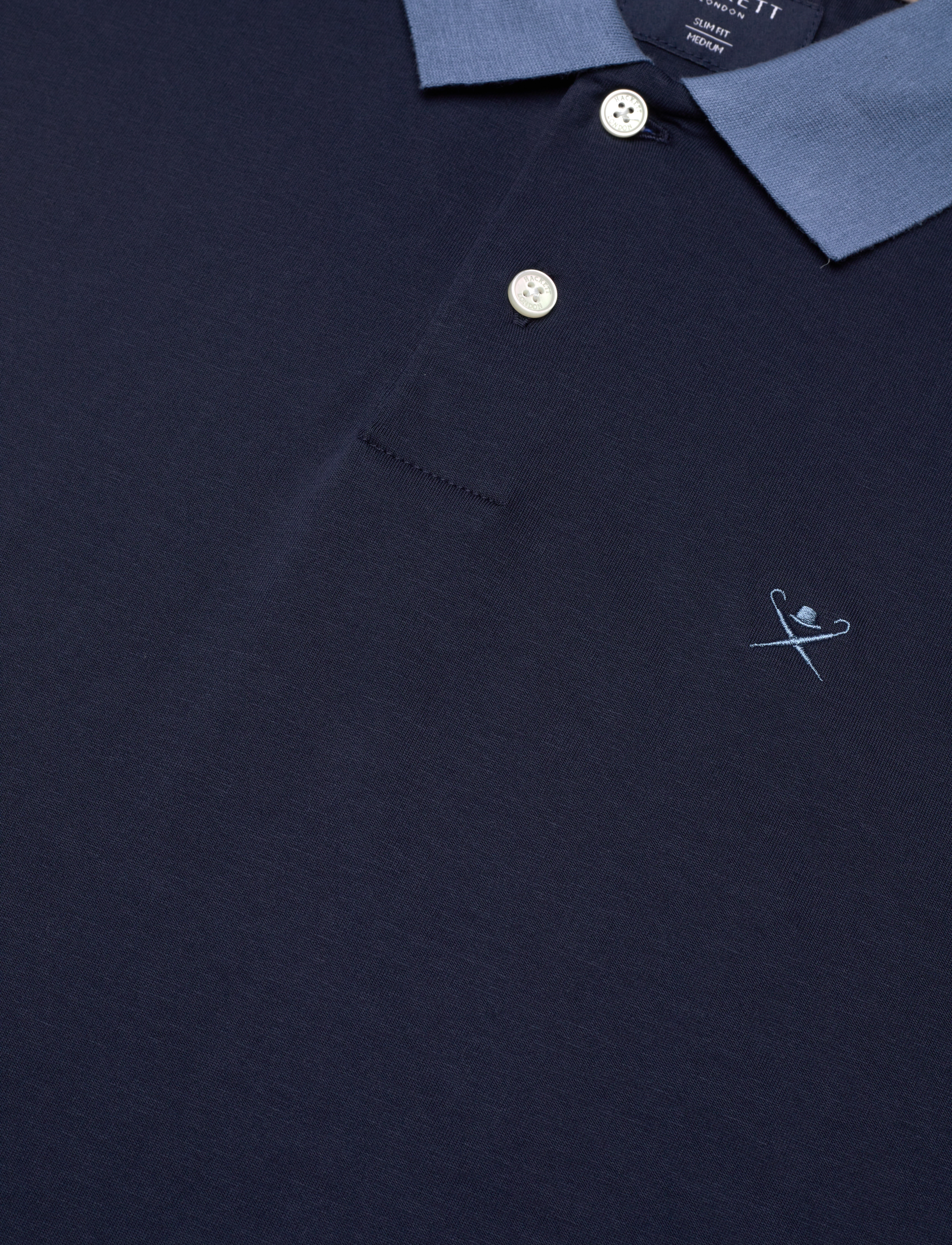 Hackett London - SELVEDGE PLACKET - navy blue - 2