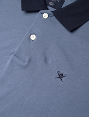 Hackett London - SELVEDGE PLACKET - polo marškinėliai trumpomis rankovėmis - steel blue blue - 2