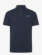 AM TIPPED POLO - NAVY