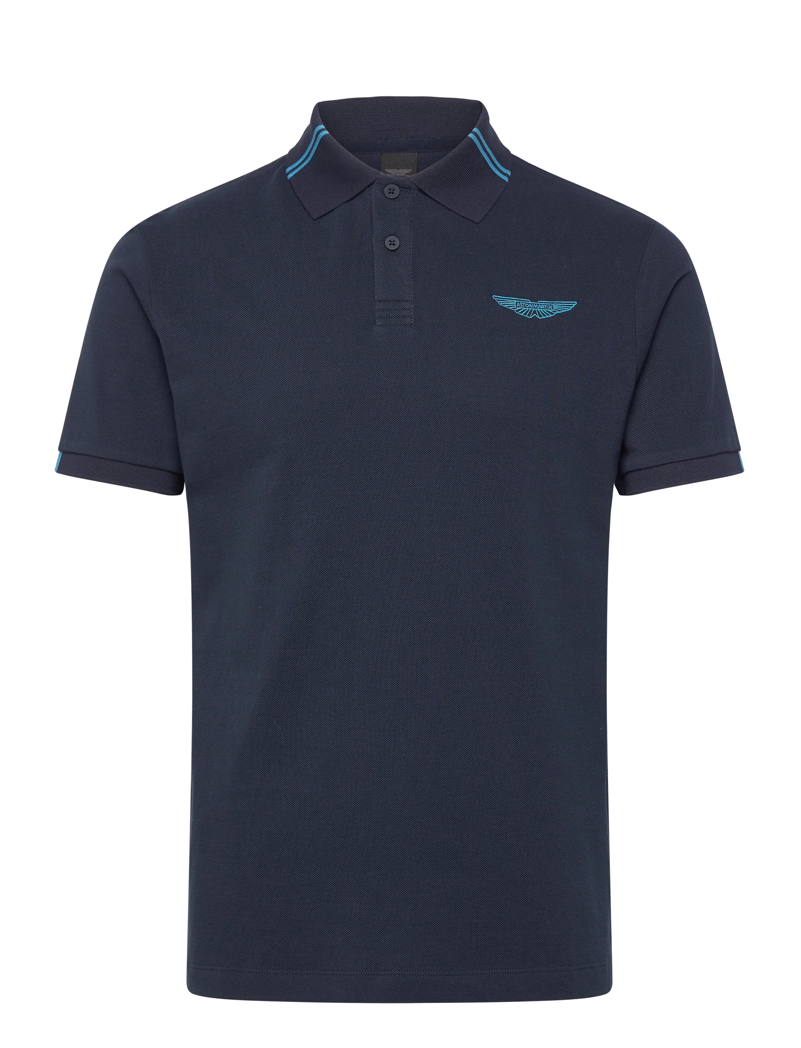 AM TIPPED POLO - NAVY