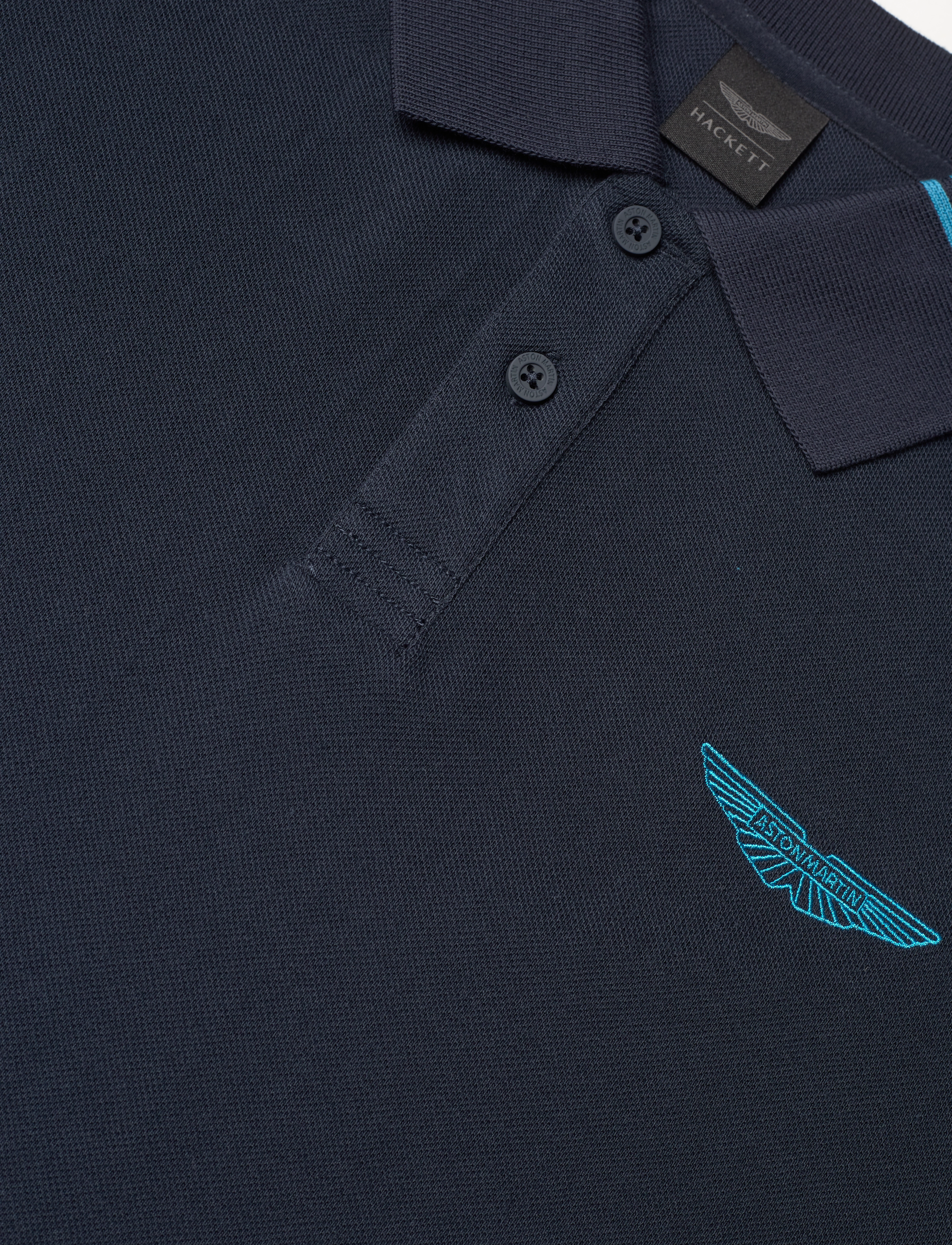 Hackett London - AM TIPPED POLO - navy - 2