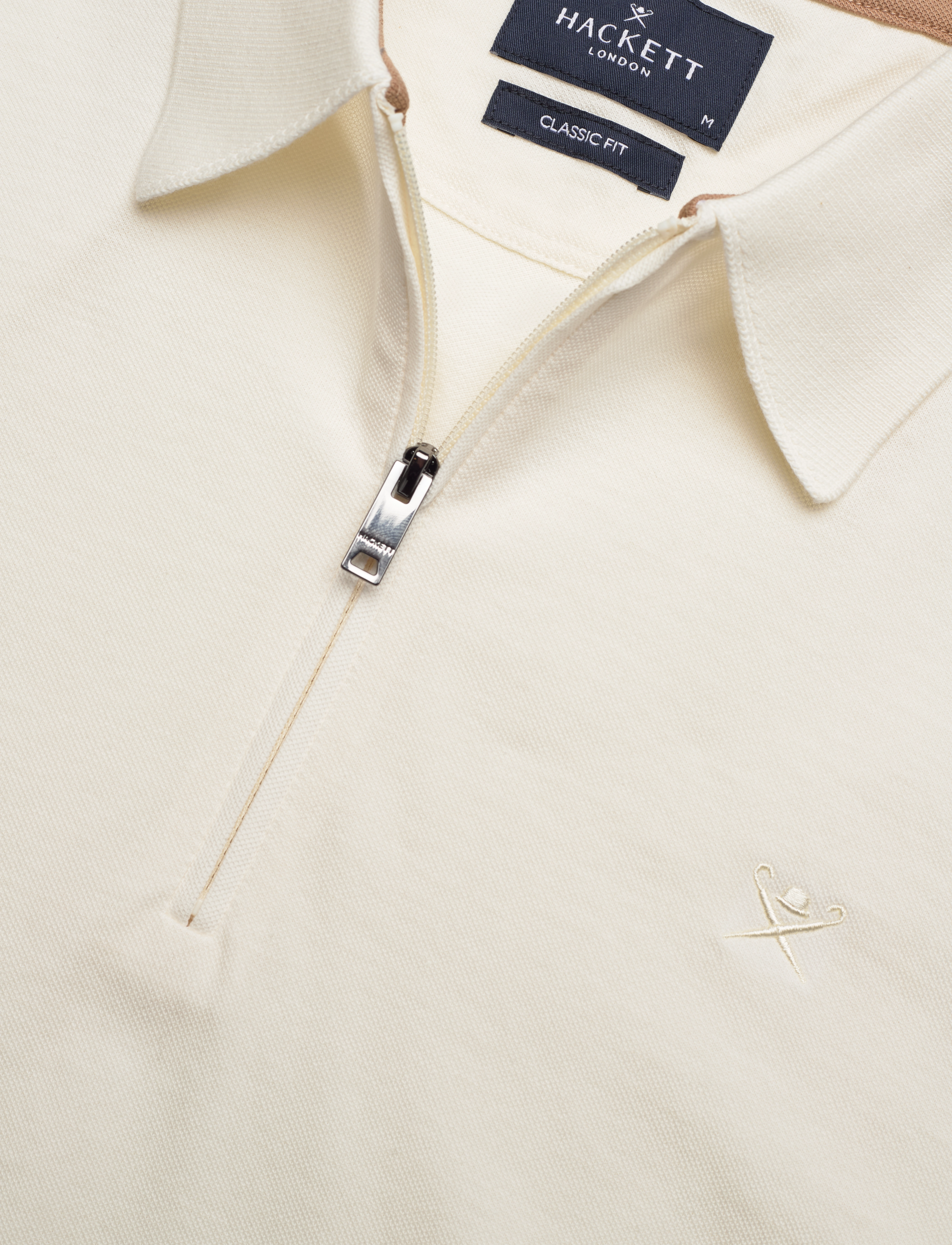 Hackett London - MERCERISED HZ POLO - off white - 2