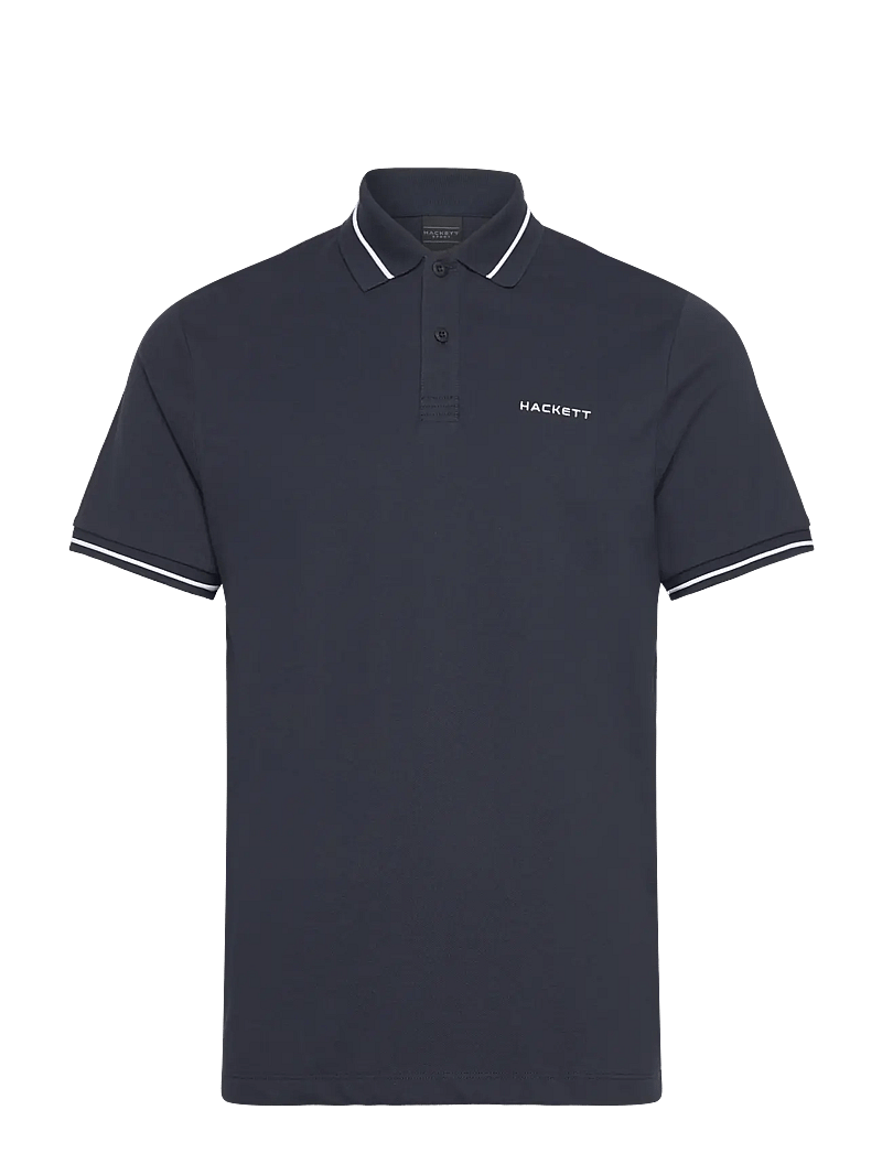 Hackett London - HS TIPPED POLO - kortærmede poloer - navy - 0