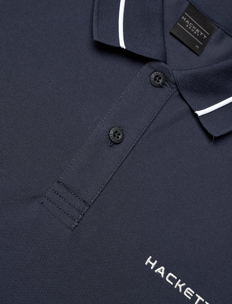 Hackett London - HS TIPPED POLO - kortærmede poloer - navy - 2