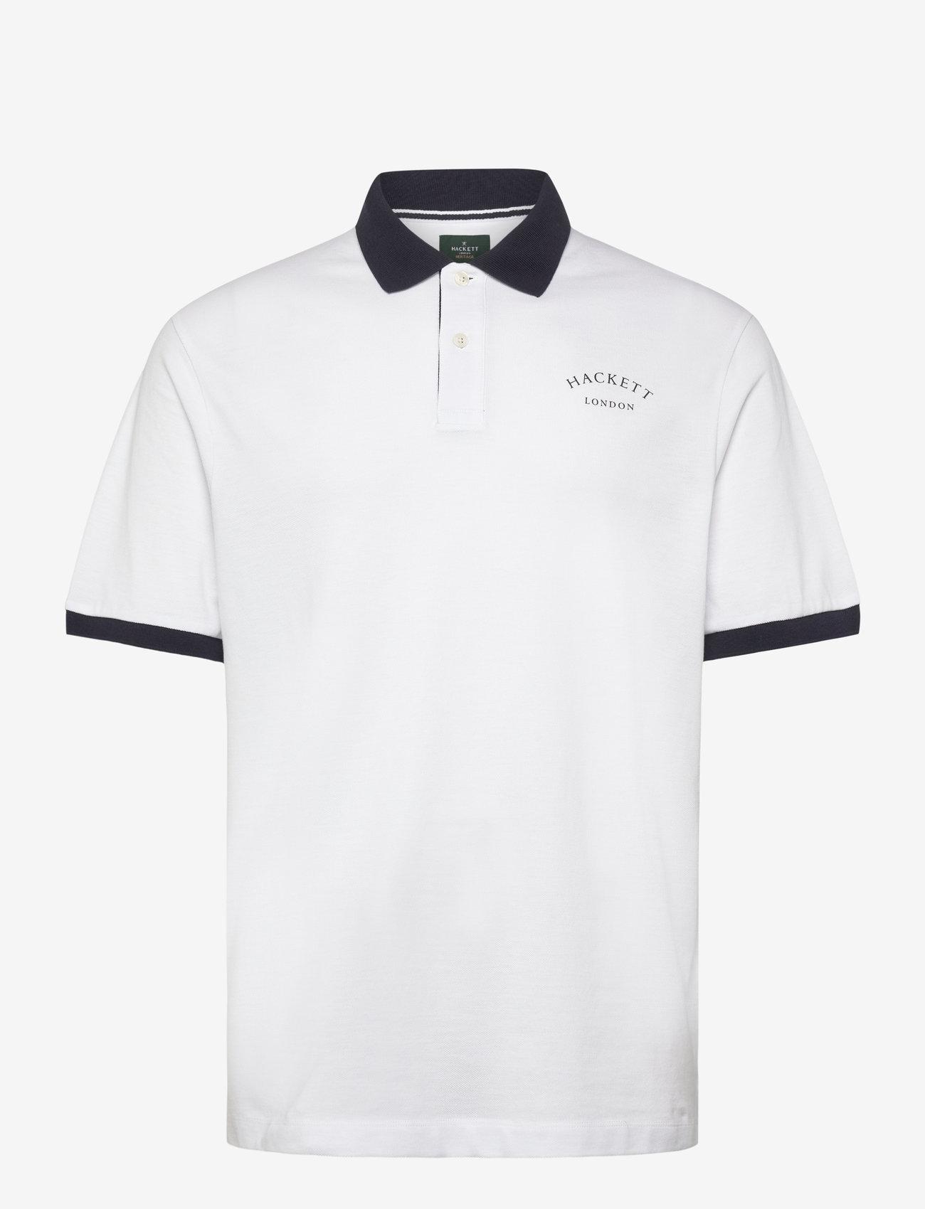 Hackett London - HERITAGE ESS POLO - kurzärmelig - optic white - 0