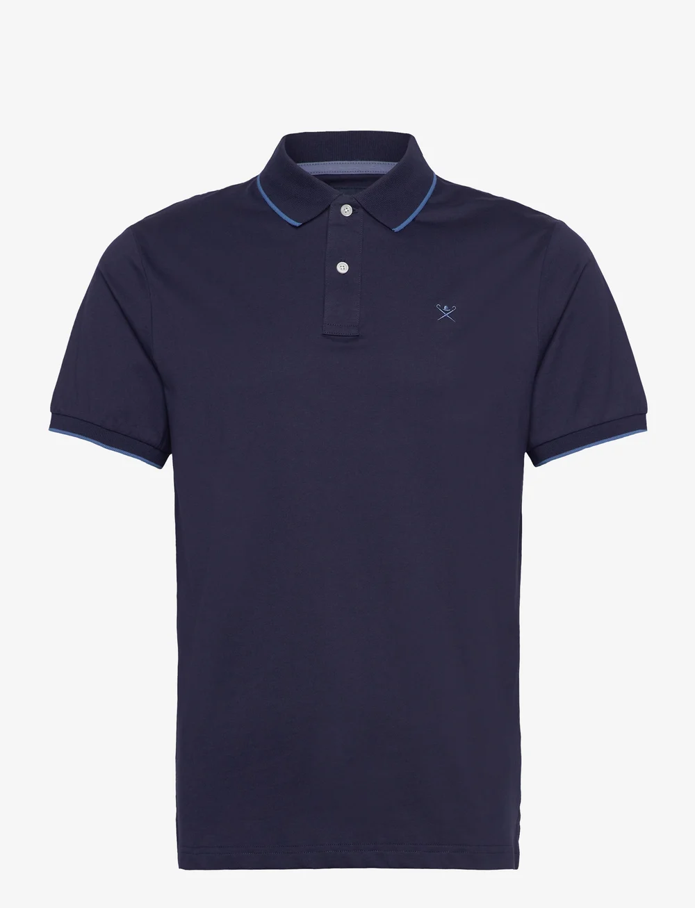 Hackett London - TIPPED JERSEY POLO - kurzärmelig - ink blue - 0