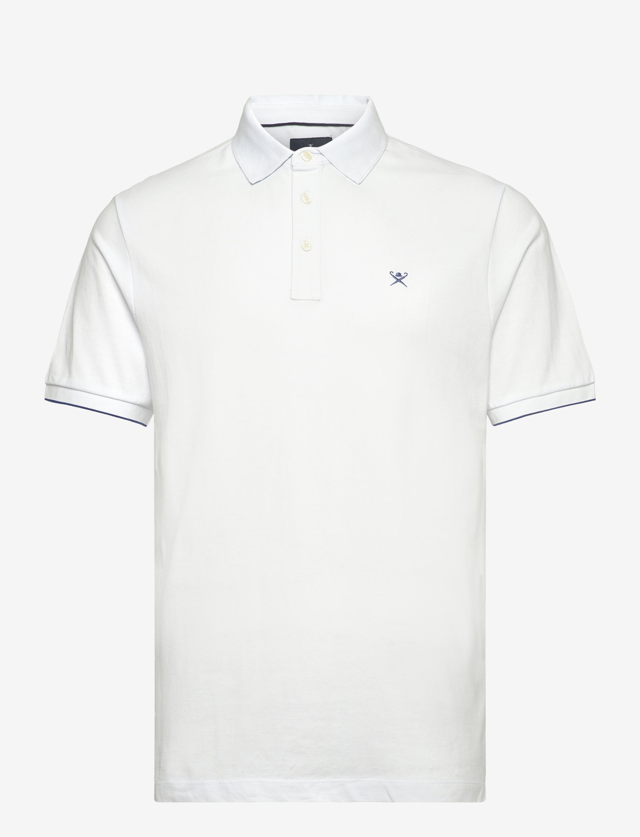 Hackett London - SWIM TRIM ARCH POLO - kortærmede poloer - optic white - 0