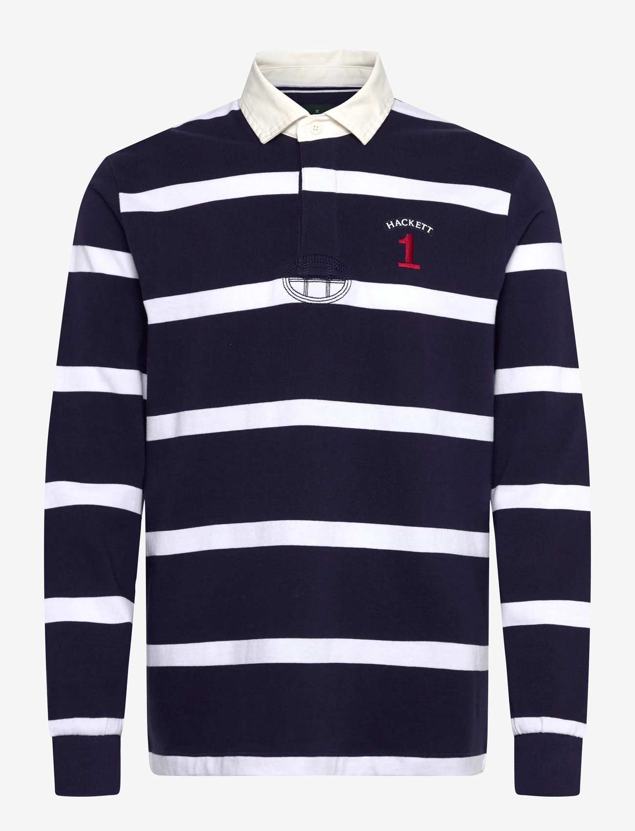 Hackett London - HERITAGE NBR STR RBY - langærmede poloer - ink blue - 0