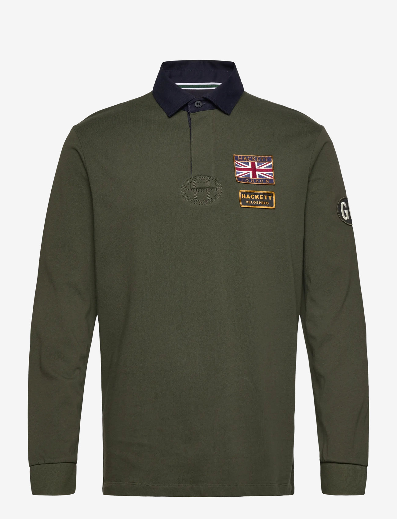 Hackett London - HERITAGE RALLY BADGES - langärmelig - hunter green - 0