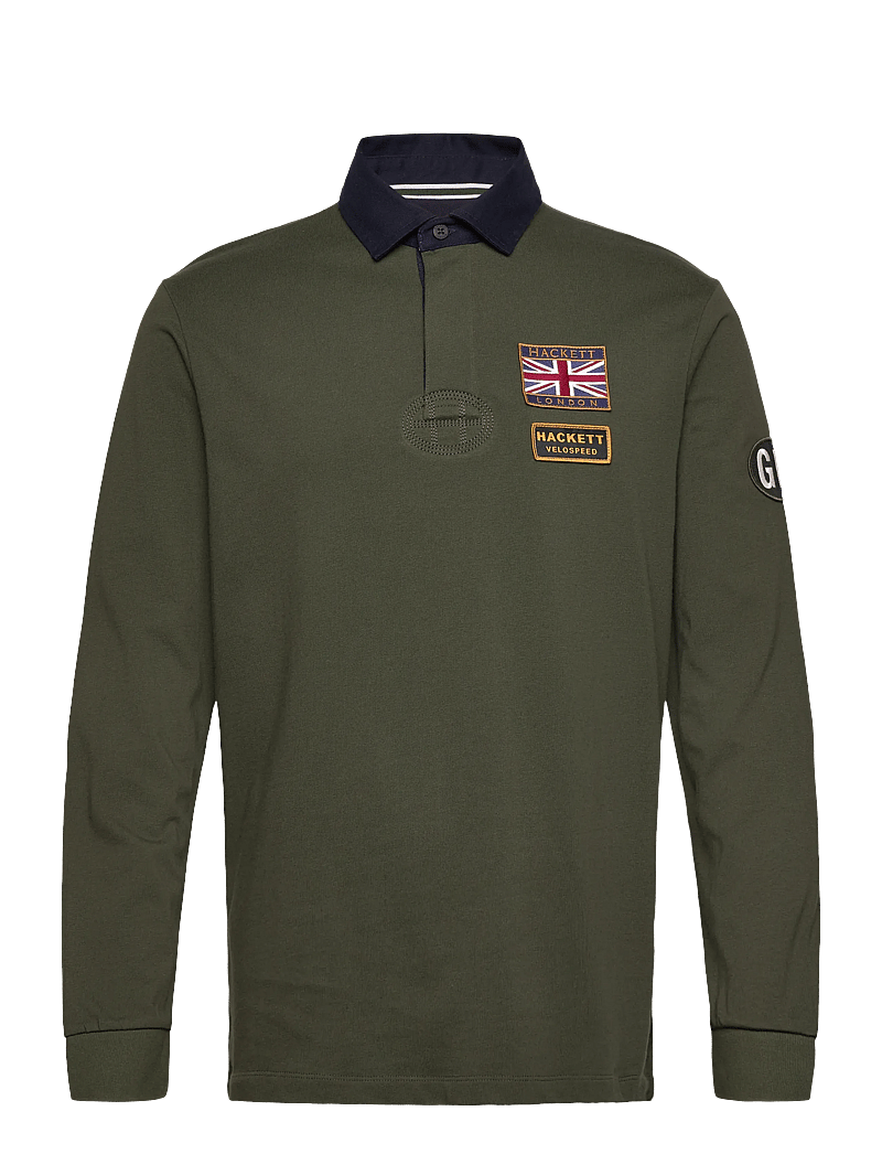 Hackett London - HERITAGE RALLY BADGES - langärmelig - hunter green - 0