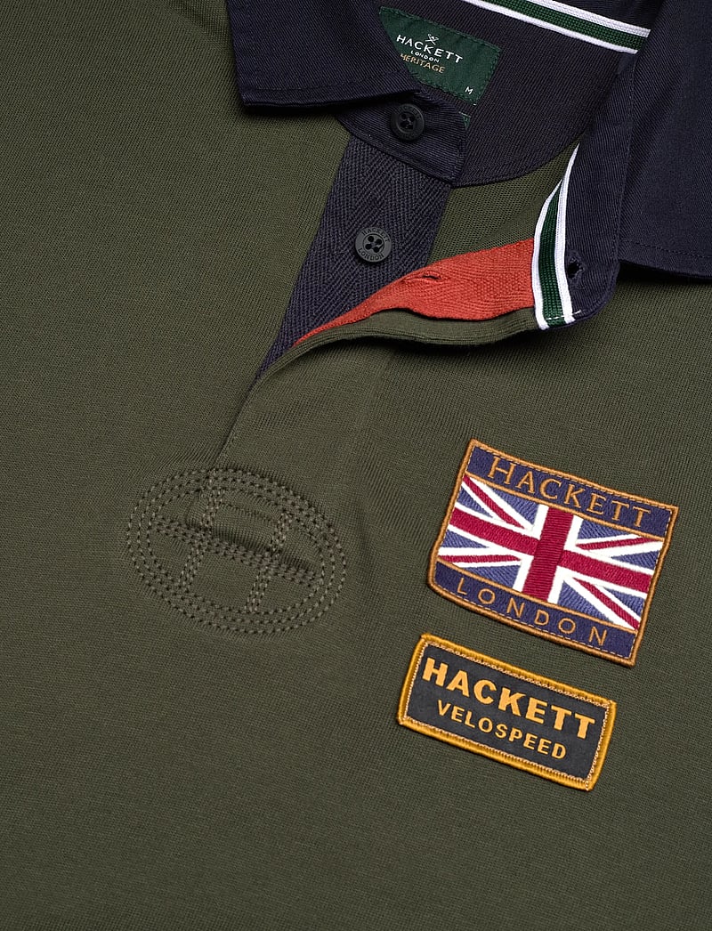 Hackett London - HERITAGE RALLY BADGES - langärmelig - hunter green - 2