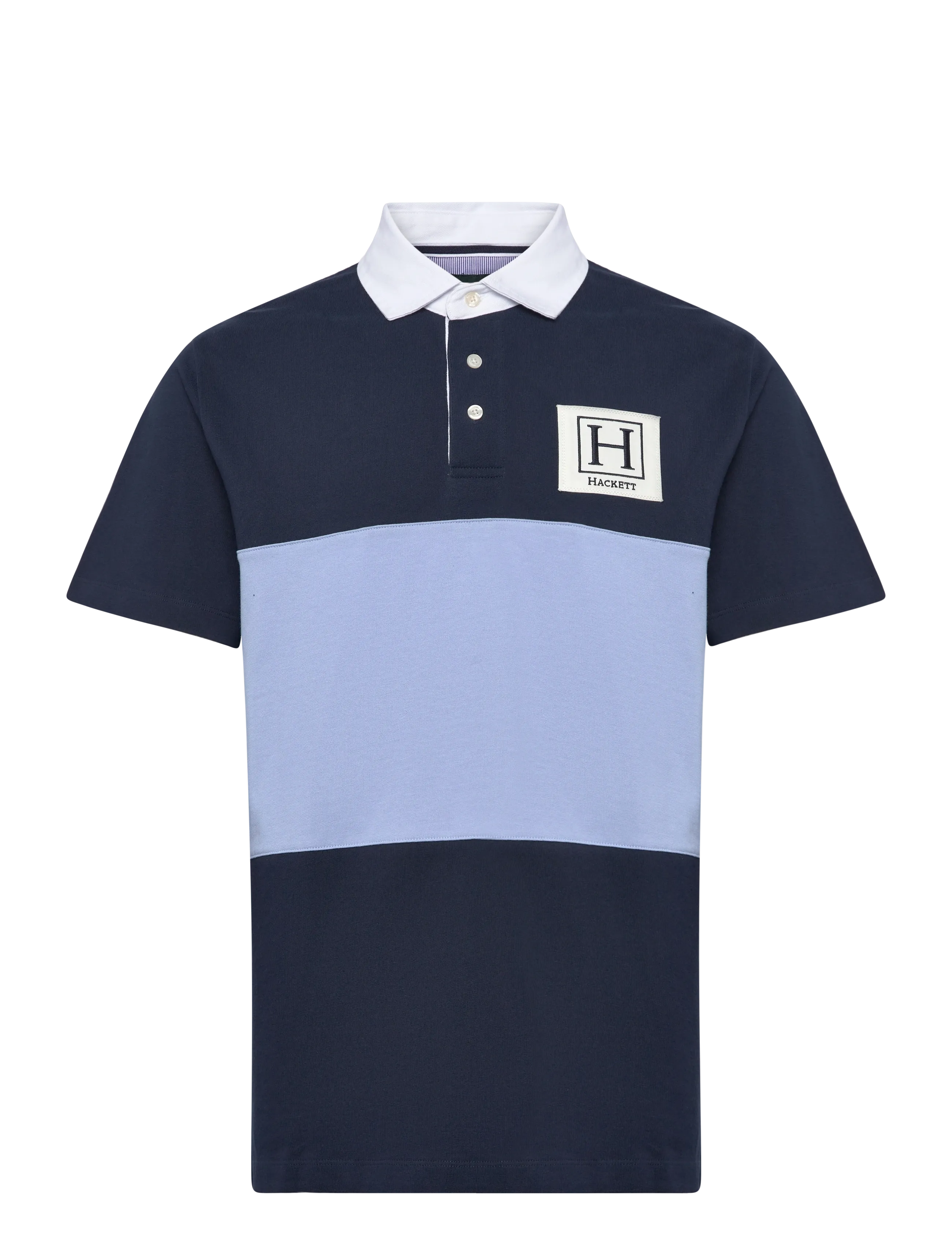 HACKETT LONDON Heritage H Pc Rby Ss Navy - L - Herren