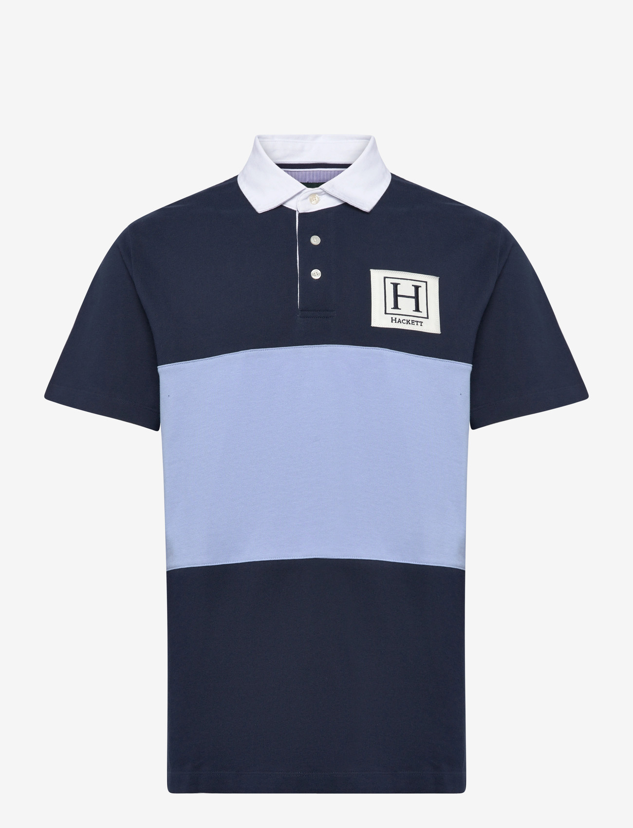 Hackett London - HERITAGE H PC RBY SS - kortærmede poloer - old navy - 0
