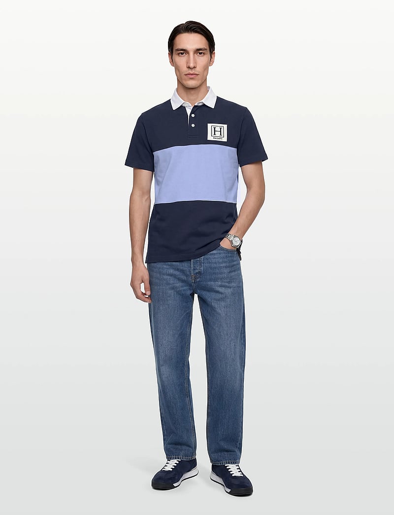Hackett London - HERITAGE H PC RBY SS - kurzärmelig - old navy - 0