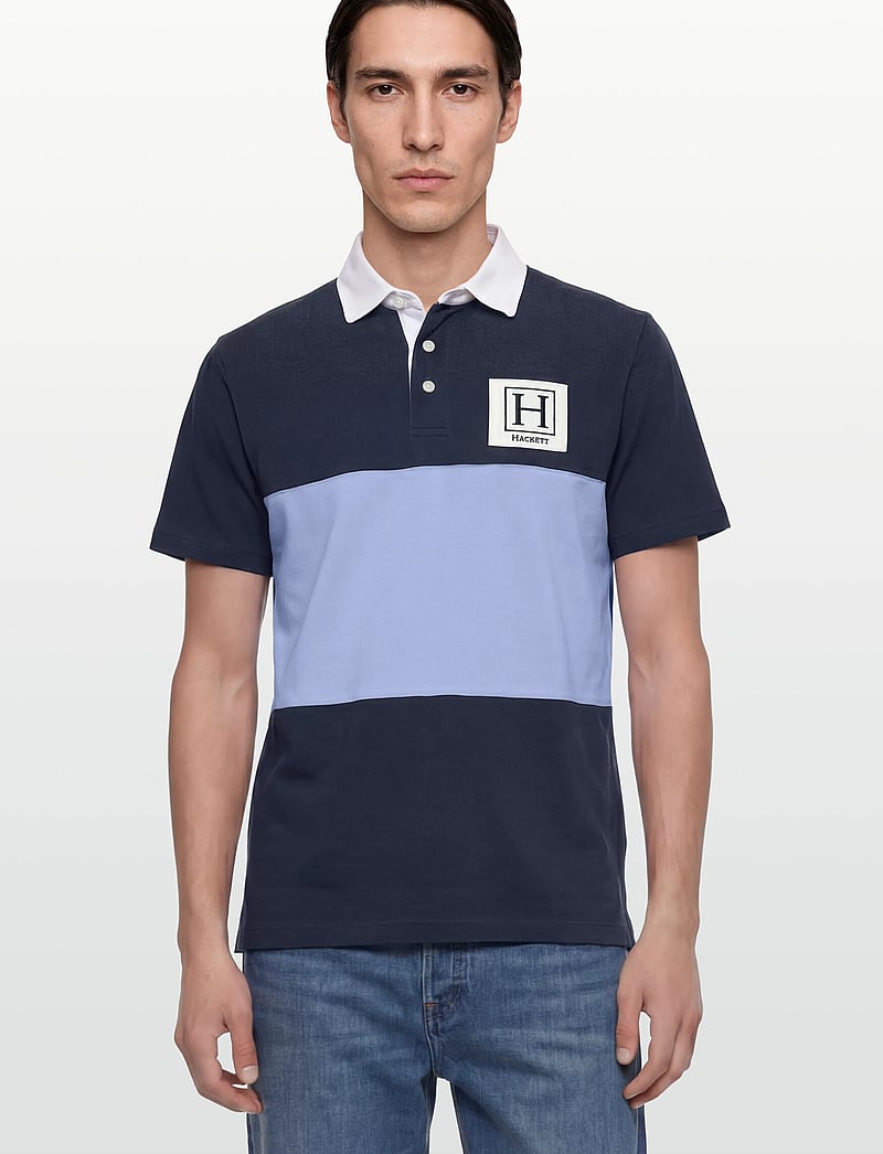 Hackett London - HERITAGE H PC RBY SS - kurzärmelig - old navy - 3