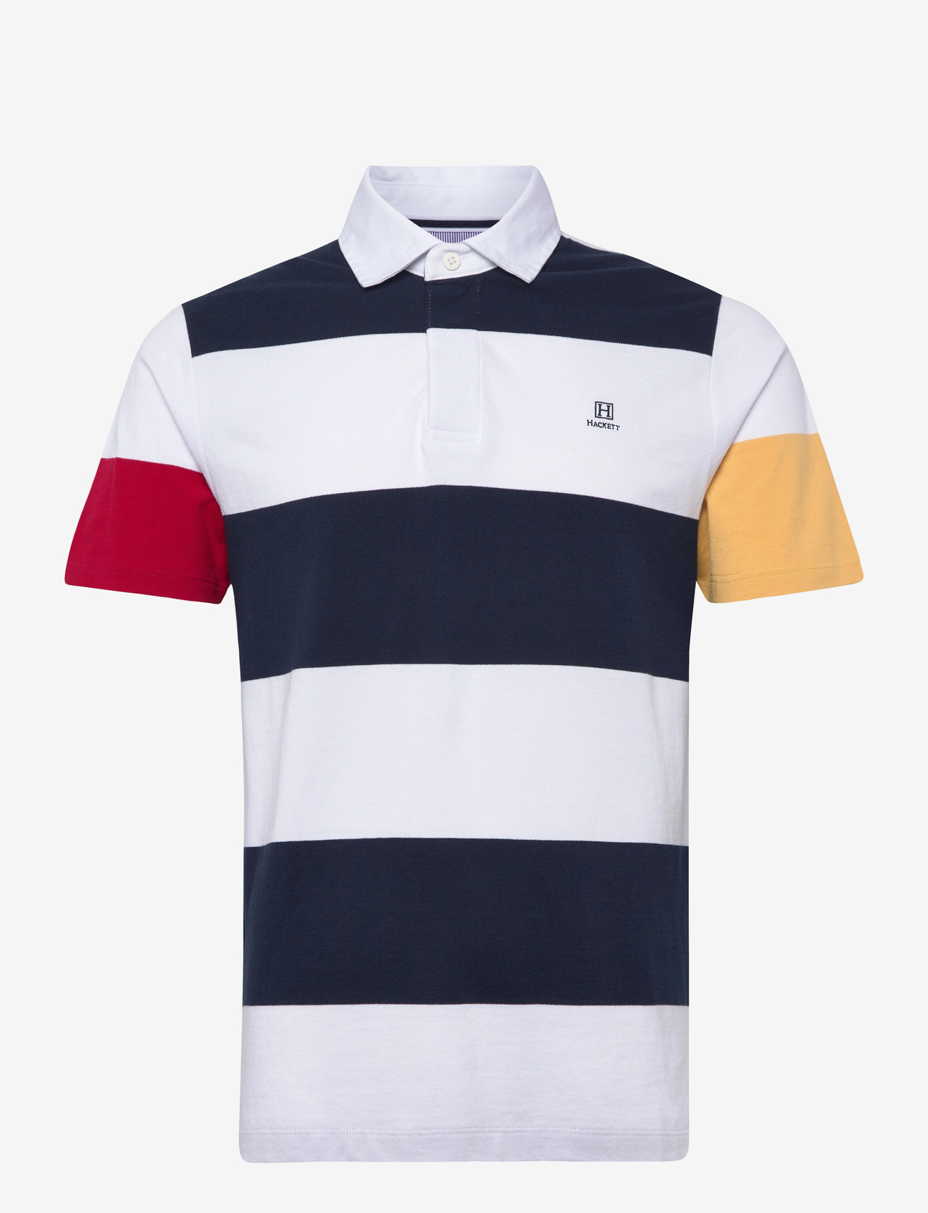 Hackett London - HERITAGE H STR PQ RBY - kurzärmelig - optic white - 0