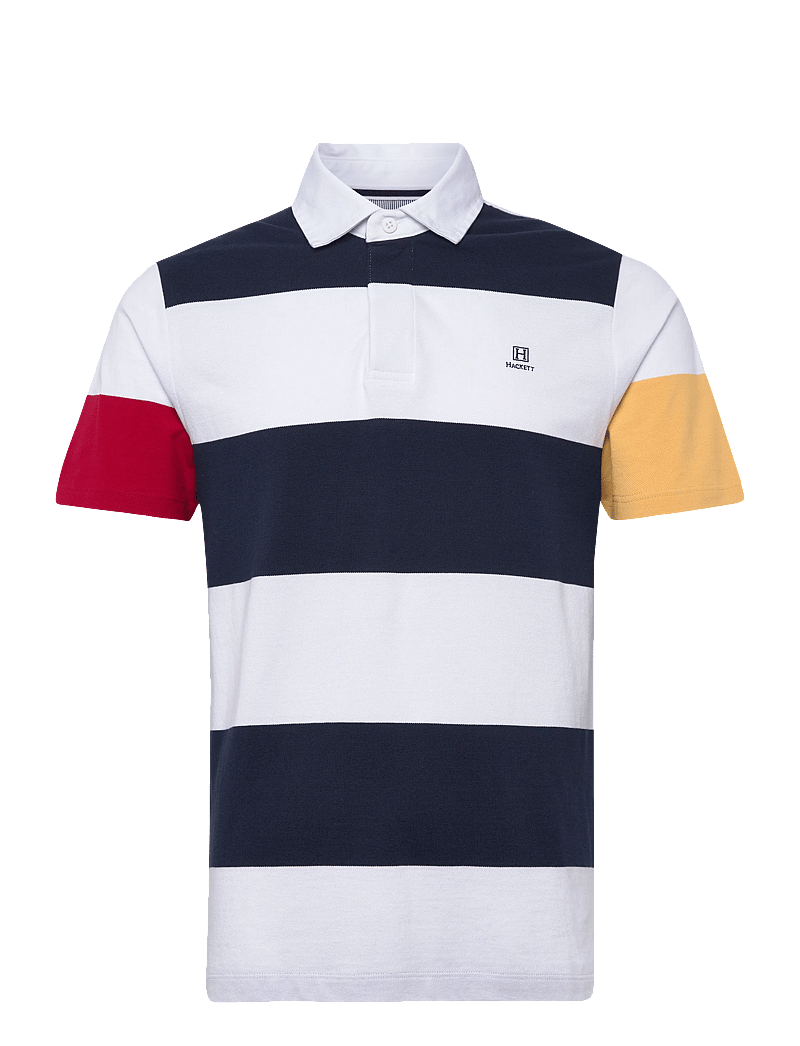 Hackett London - HERITAGE H STR PQ RBY - kurzärmelig - optic white - 0