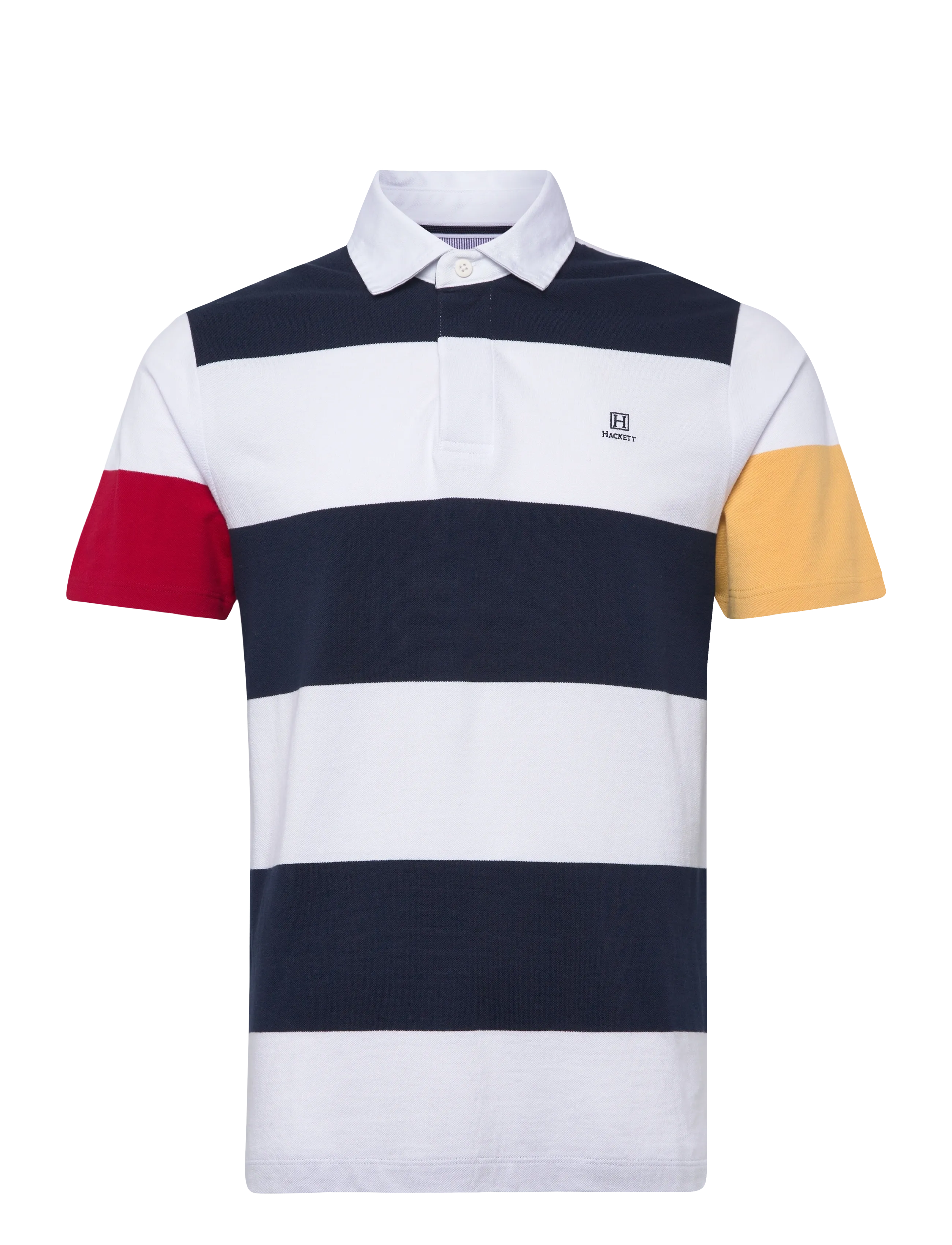 Hackett London HERITAGE H STR PQ RBY - Kleidung - OPTIC WHITE / multi