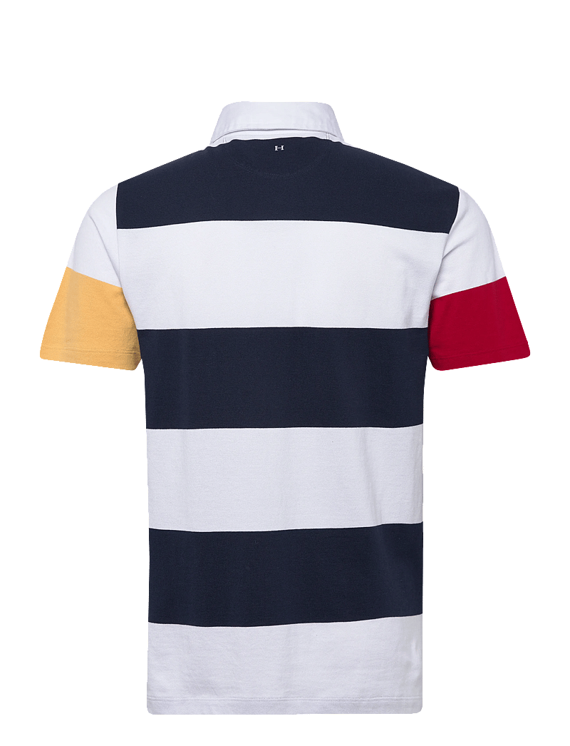 Hackett London - HERITAGE H STR PQ RBY - kurzärmelig - optic white - 1