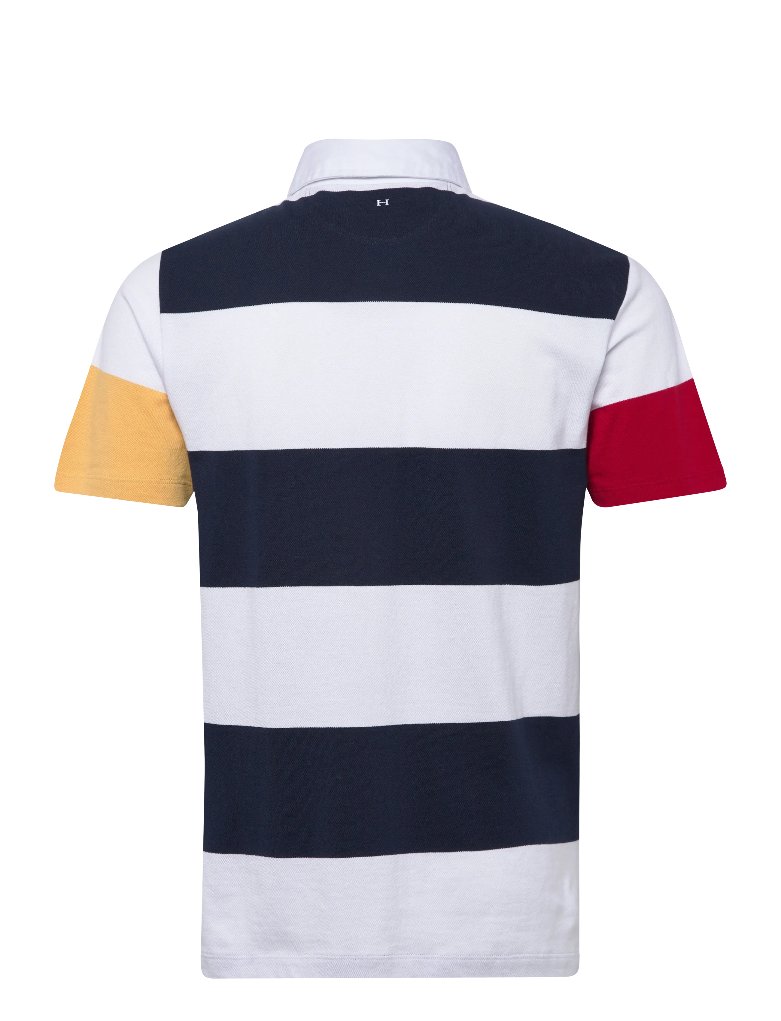 Hackett London - HERITAGE H STR PQ RBY - kortærmede poloer - optic white - 2