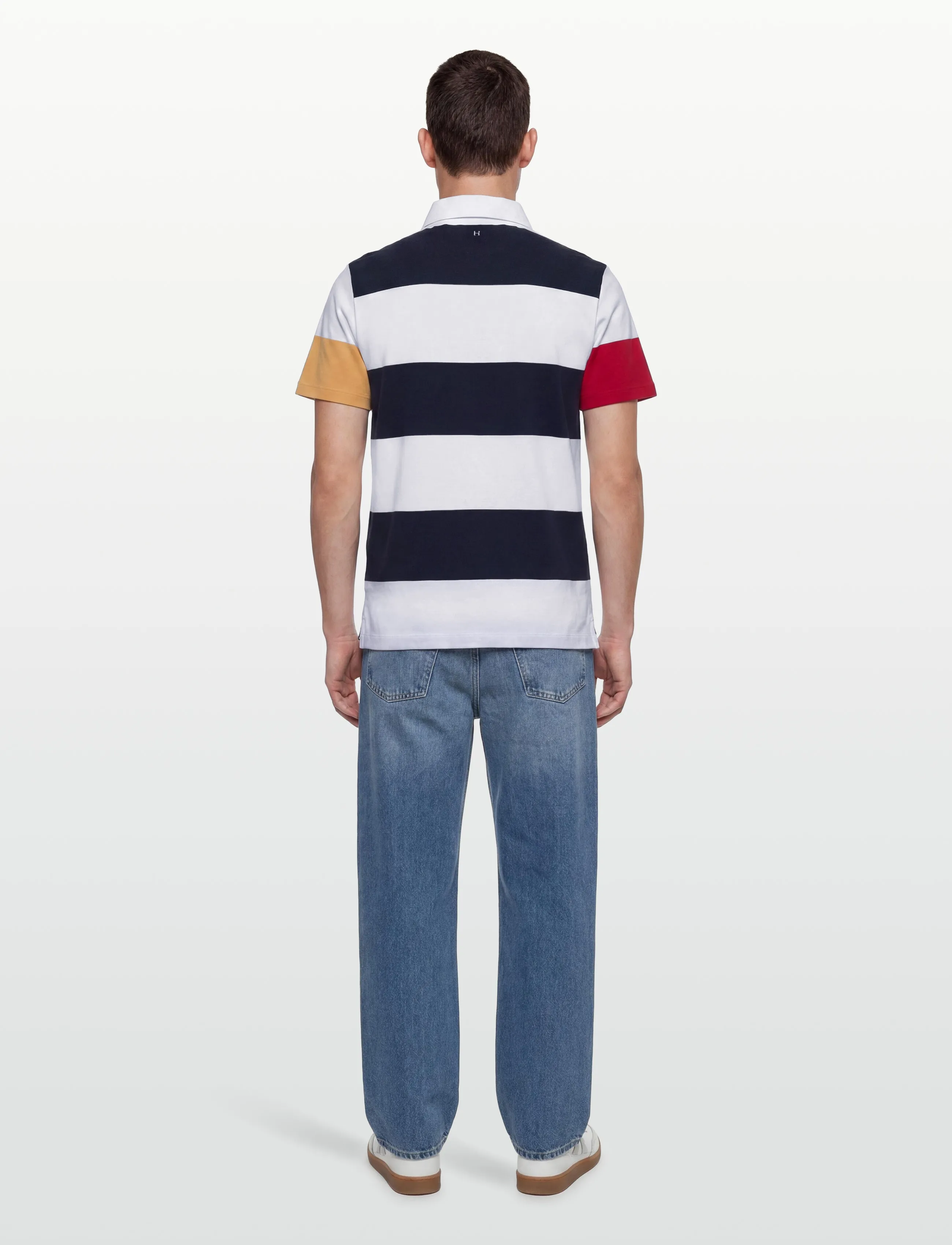 Hackett London - HERITAGE H STR PQ RBY - kortærmede poloer - optic white - 4
