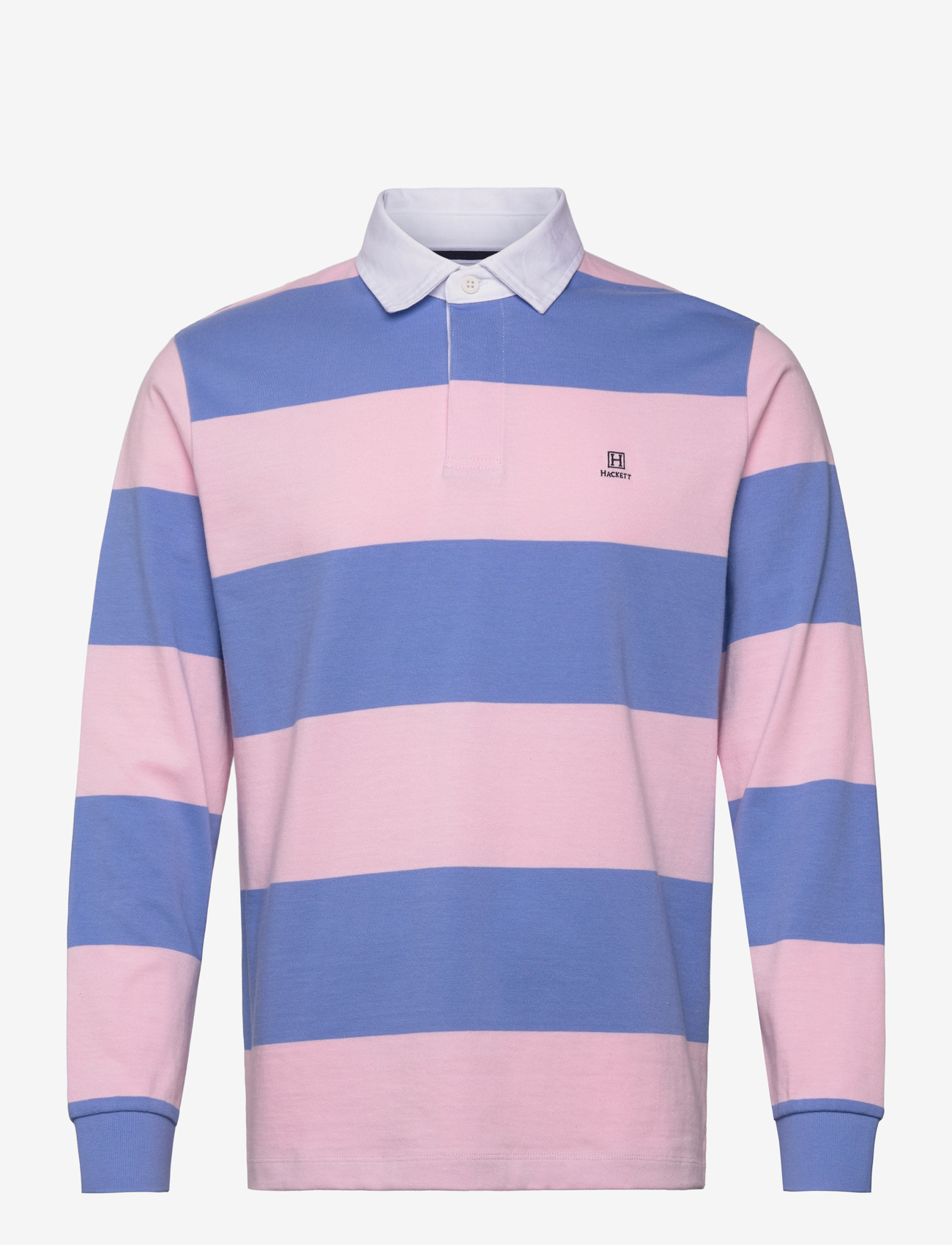 Hackett London - HERITAGE H STR RBY LS - långärmade pikéer - light pink - 0