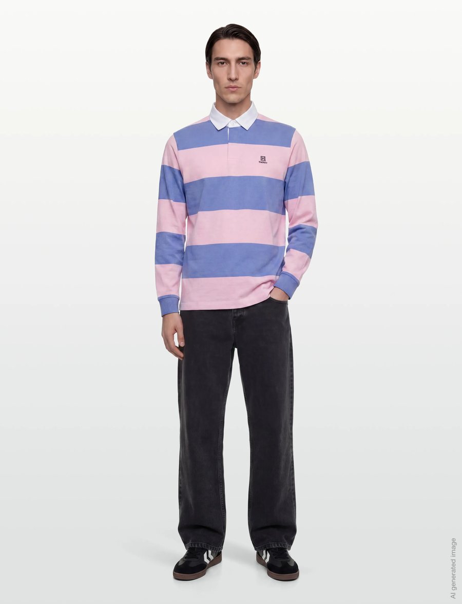 Hackett London - HERITAGE H STR RBY LS - langärmelig - light pink - 0
