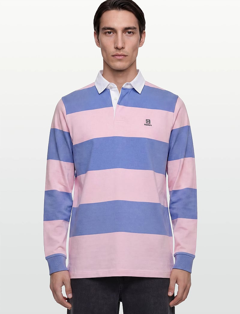 Hackett London - HERITAGE H STR RBY LS - langärmelig - light pink - 3