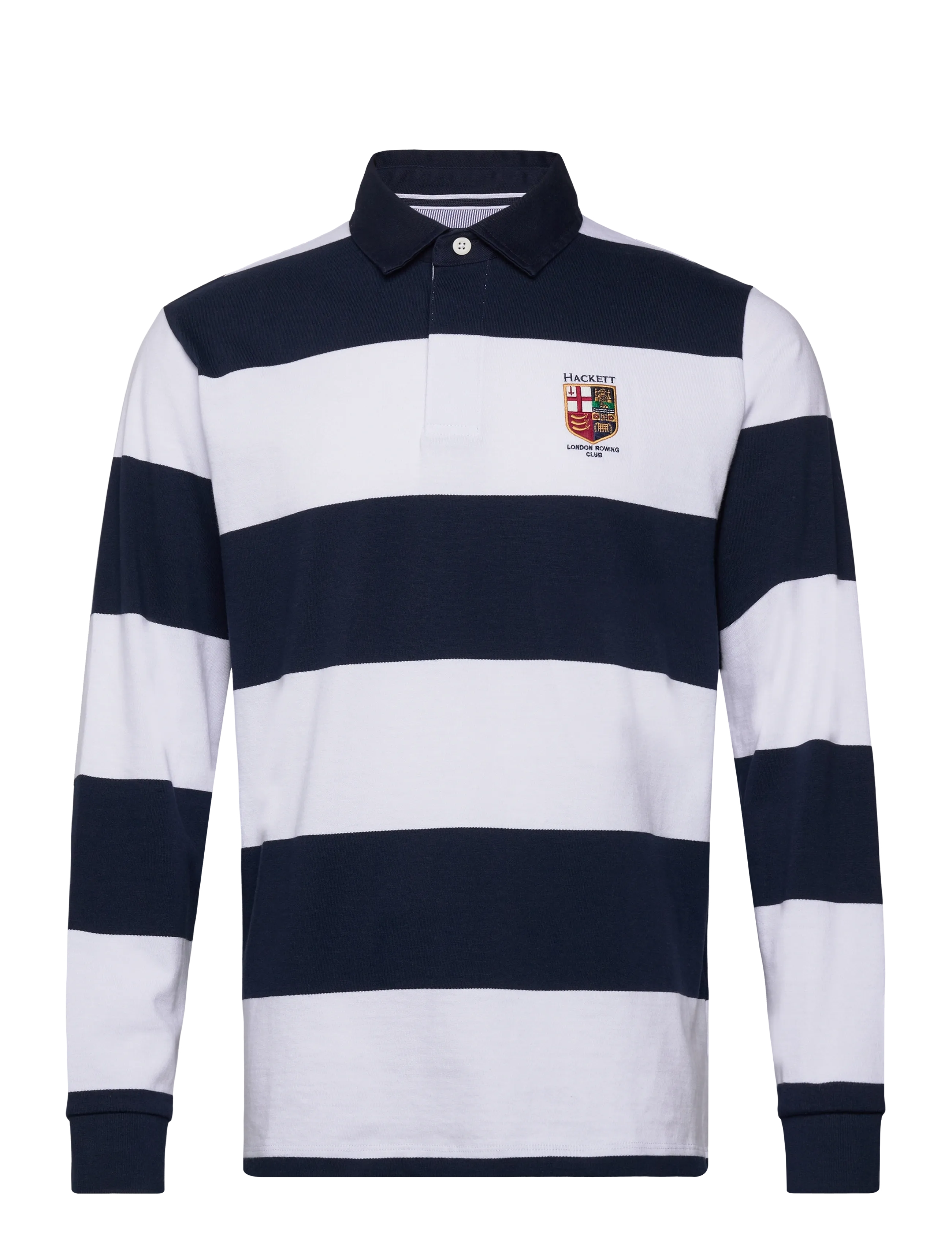 Hackett London HERITAGE LRC STR RB LS - Designers - OPTIC WHITE / navy