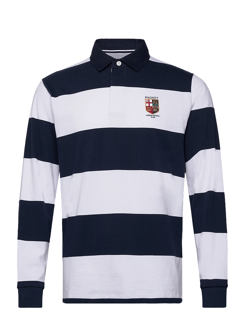 Hackett London - HERITAGE LRC STR RB LS - langärmelig - optic white - 0