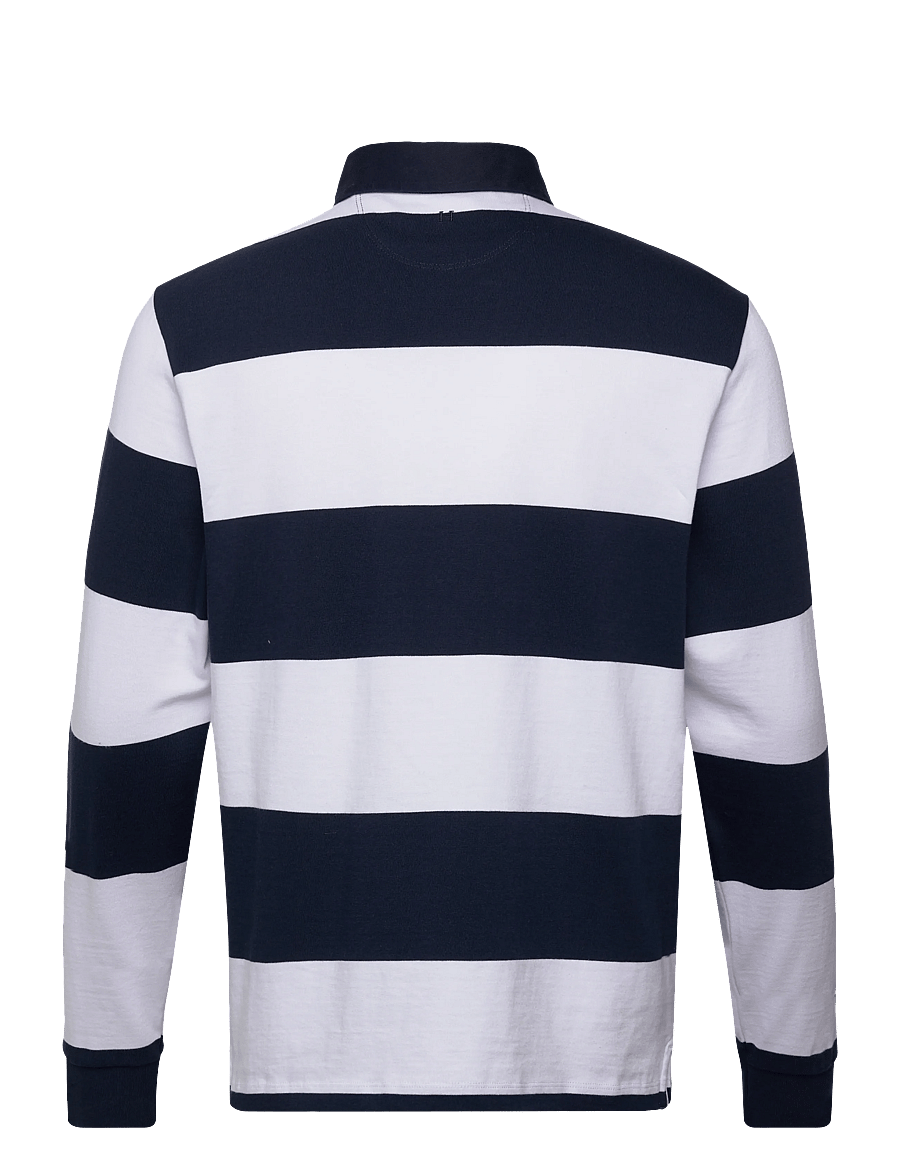Hackett London - HERITAGE LRC STR RB LS - langærmede poloer - optic white - 2