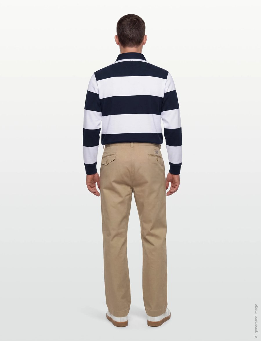Hackett London - HERITAGE LRC STR RB LS - langærmede poloer - optic white - 4