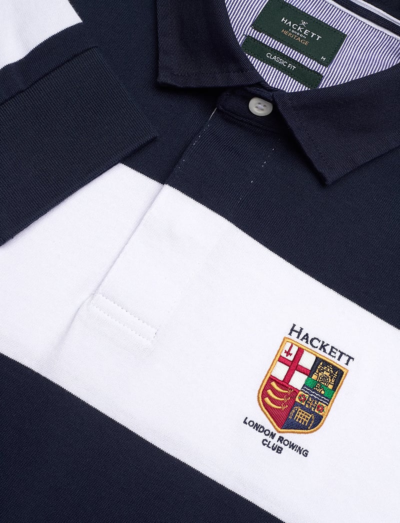 Hackett London - HERITAGE LRC STR RB LS - langärmelig - optic white - 2