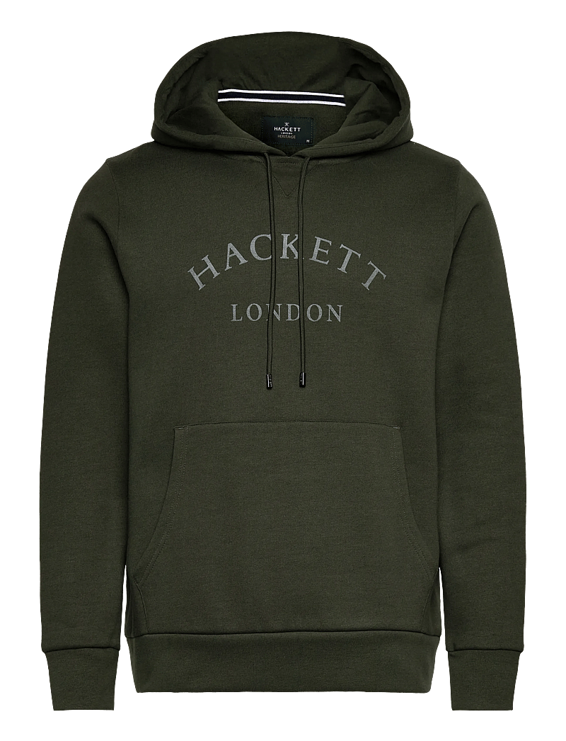 Hackett London - HERITAGE ESS AW HOODY - kapuzenpullover - duck green - 0