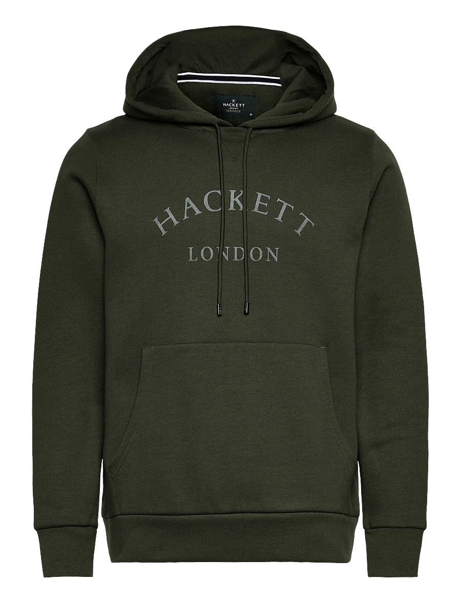 Hackett London - HERITAGE ESS AW HOODY - kapuzenpullover - duck green - 0