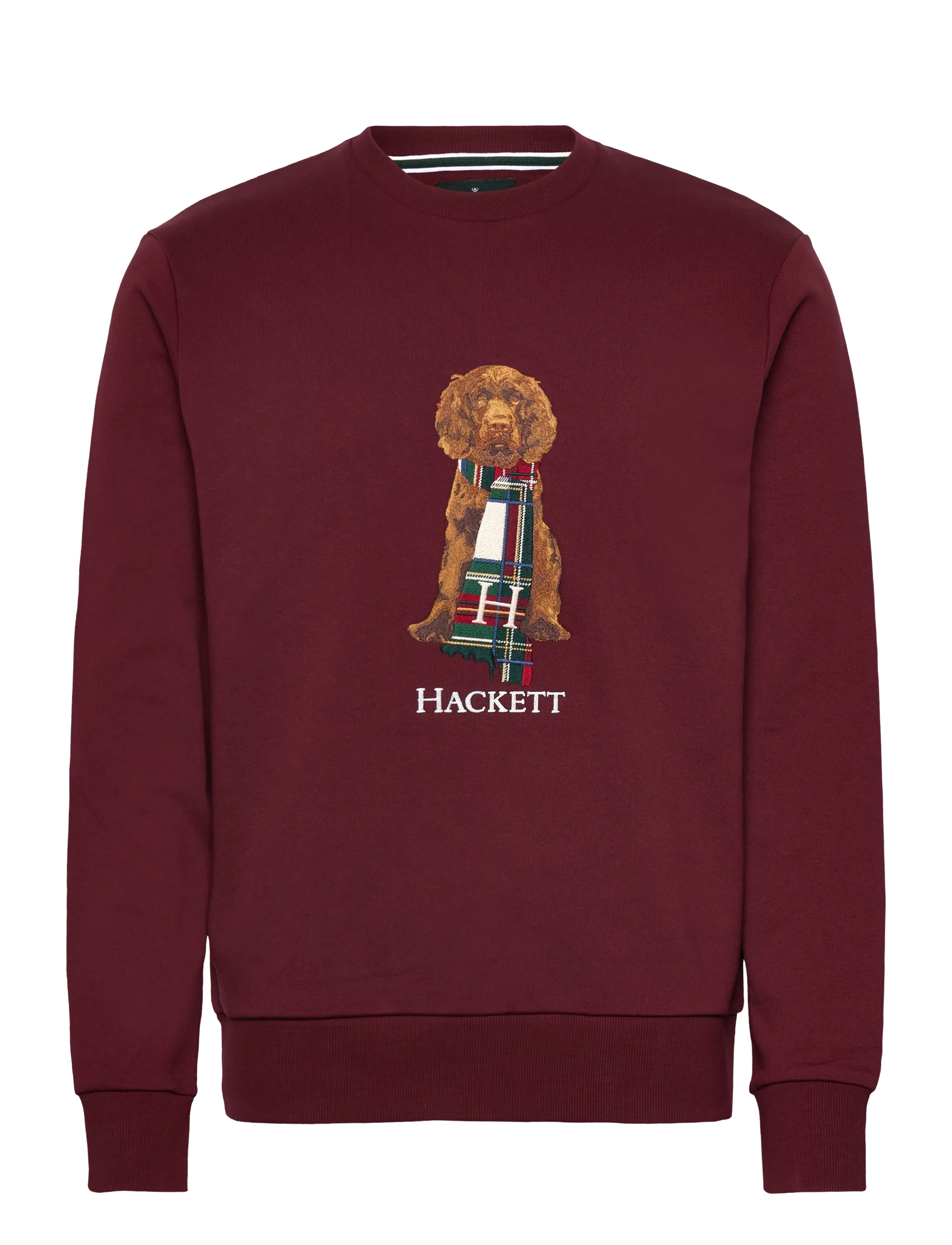 Hackett London HERITAGE HARRY CREW - Sweatshirts - BURGUNDY RED / burgundy