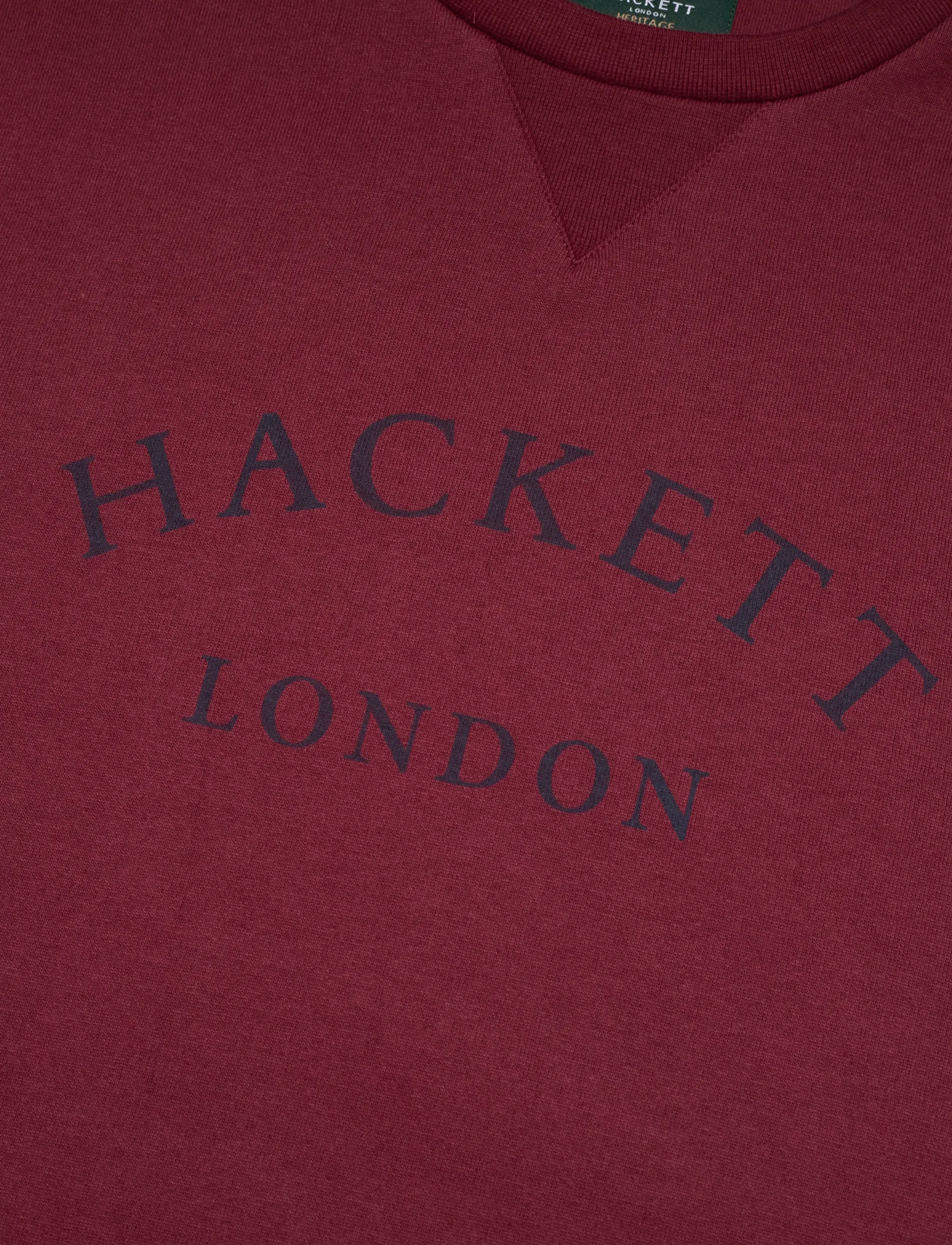 Hackett London - HERITAGE ESS AW CREW - sweatshirts - burgundy red - 2
