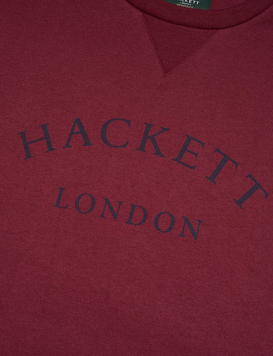 Hackett London - HERITAGE ESS AW CREW - sweatshirts - burgundy red - 2