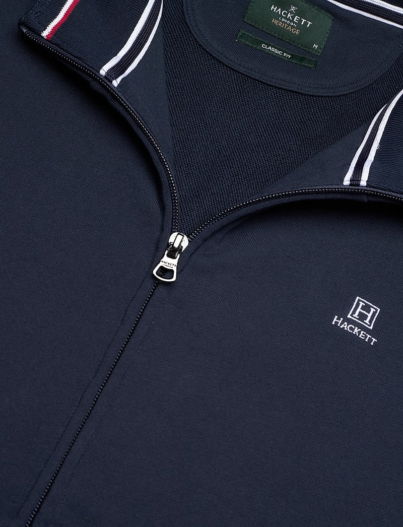 Hackett London - HERITAGE H FZ - pullover mit durchgehendem reißverschluss - old navy - 2