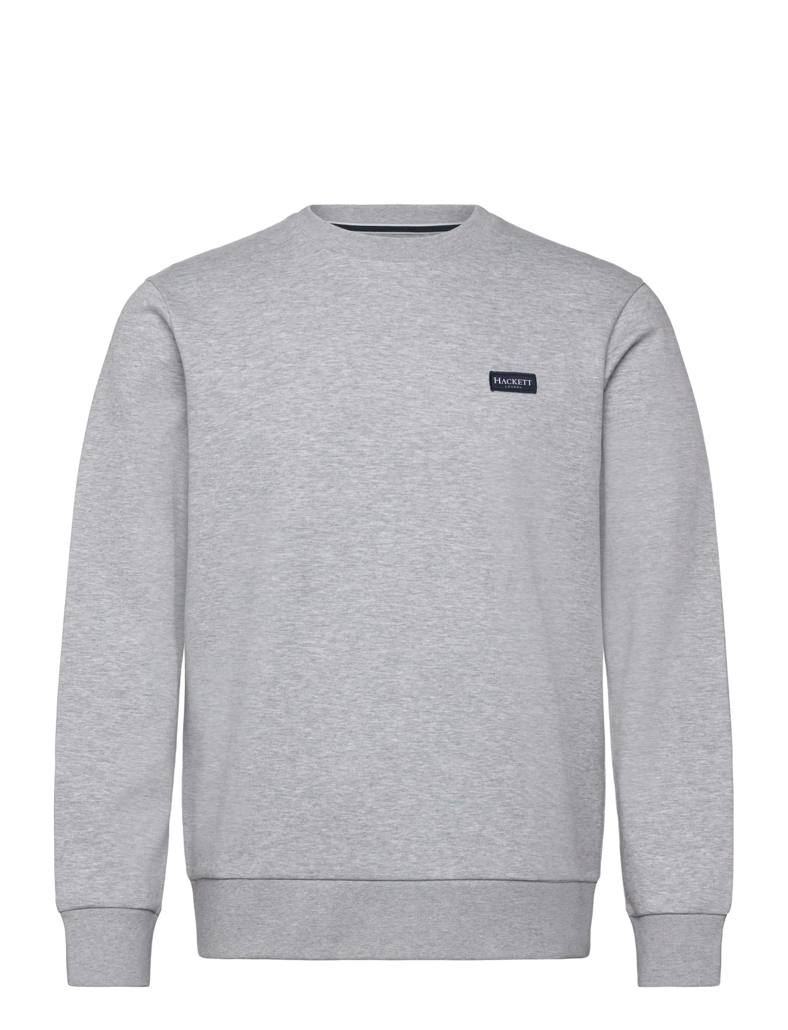 Hackett London HERITAGE ESS BADGE CRW - Sweatshirts & huvtröjor - LIGHT GREY MARL / grey