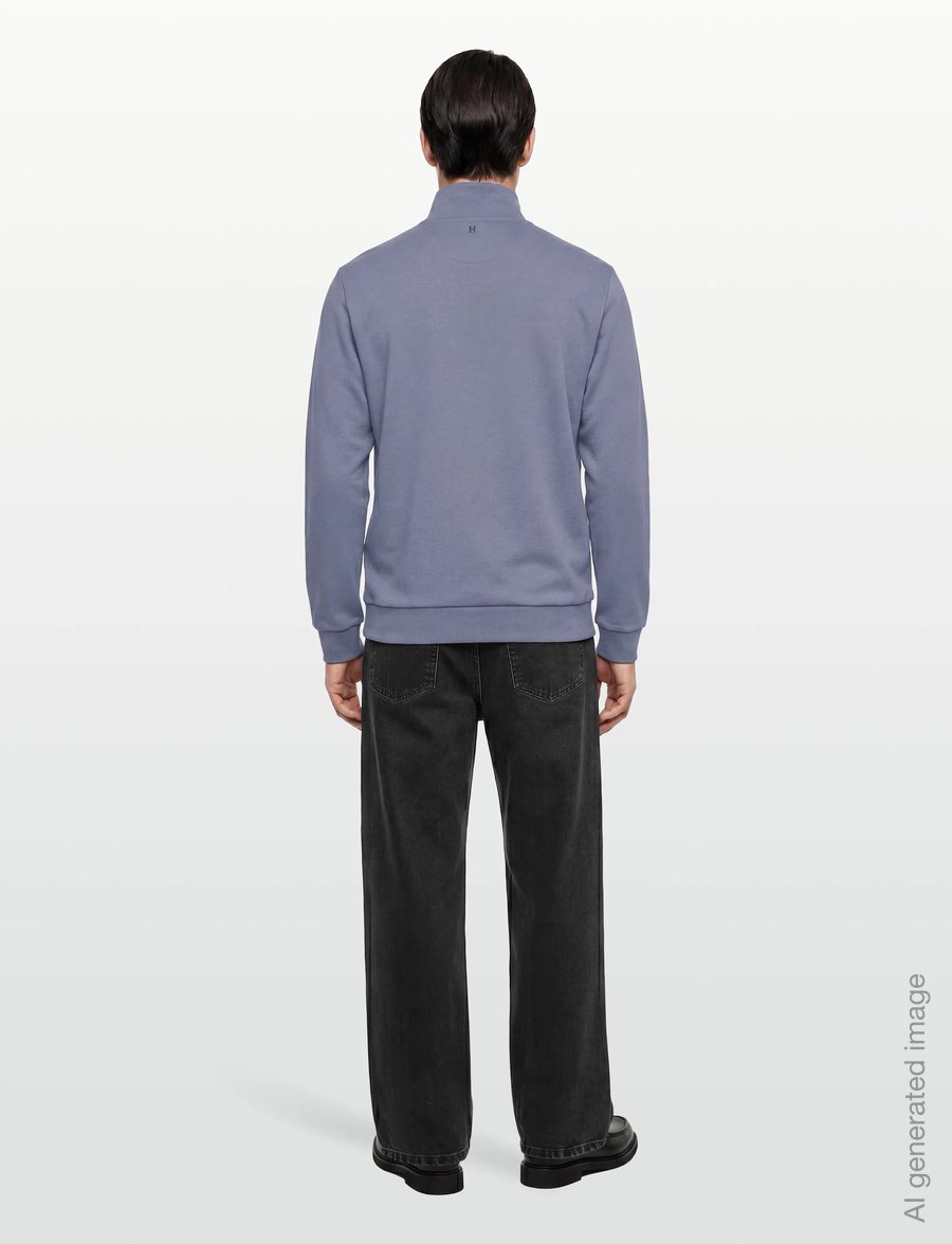 Hackett London - HERITAGE ESS BADGE HZ - sweatshirts - thames blue - 4